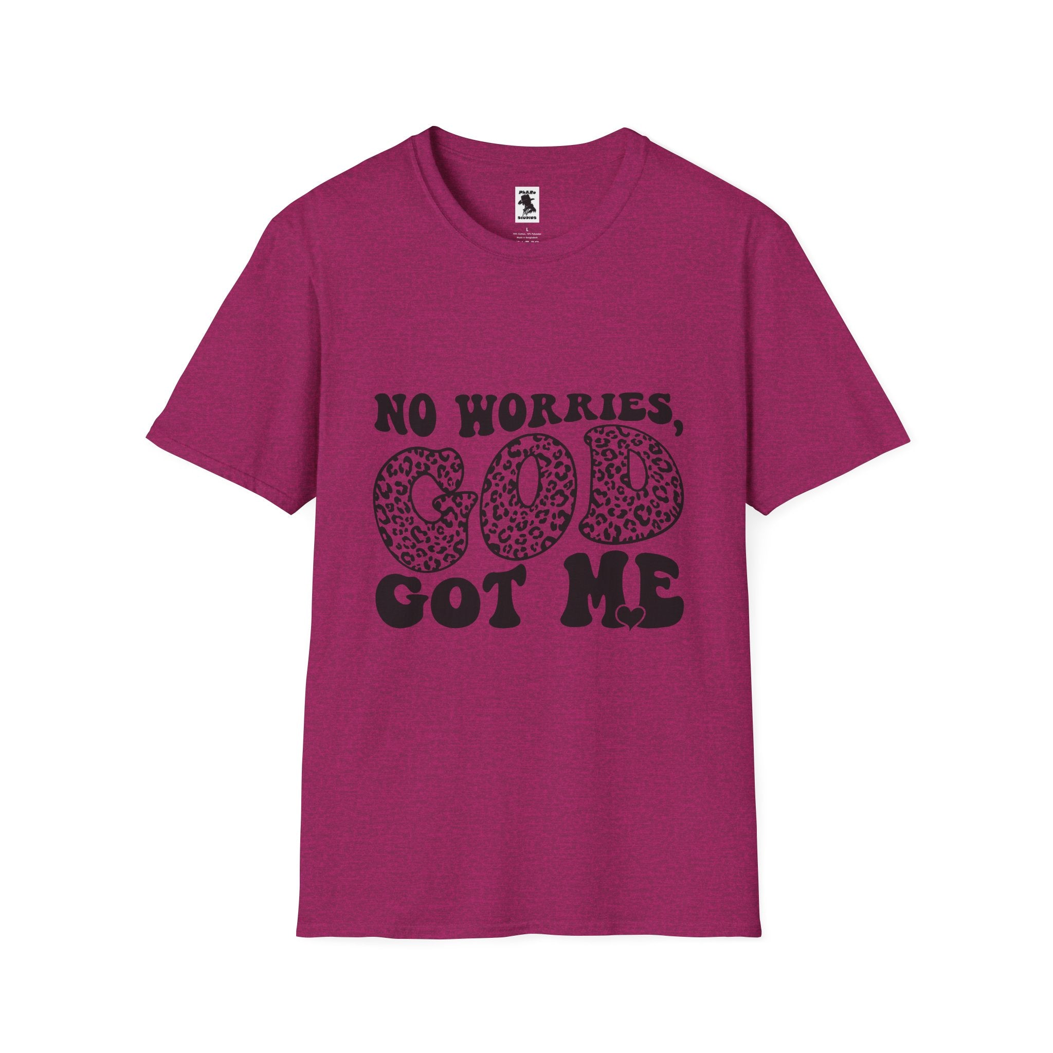 Inspirational Unisex Softstyle T-Shirt | "No Worries, God Got Me"