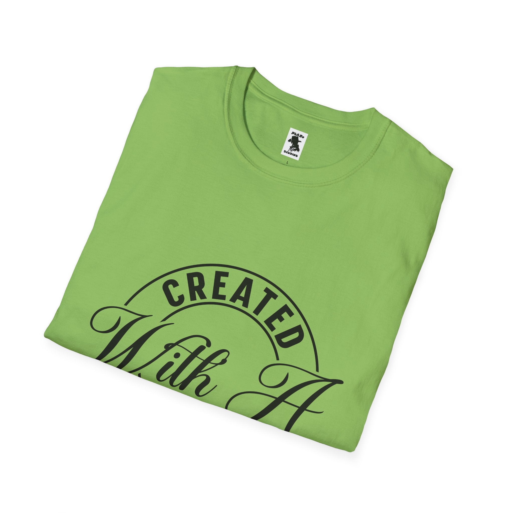 Inspirational Unisex Softstyle T-Shirt - 'Created With A Purpose'