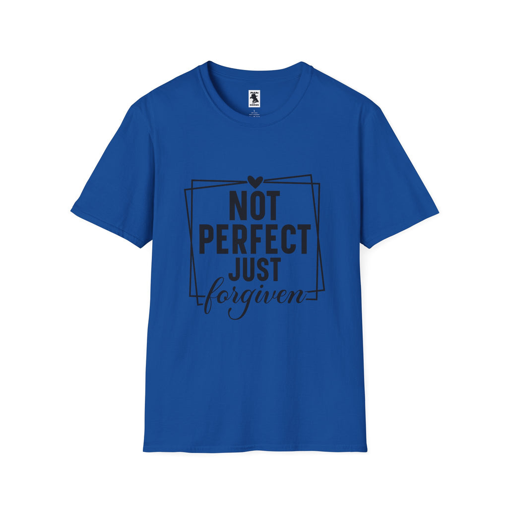 Unisex Softstyle T-Shirt - 'Not Perfect Just Forgiven' Inspirational Tee