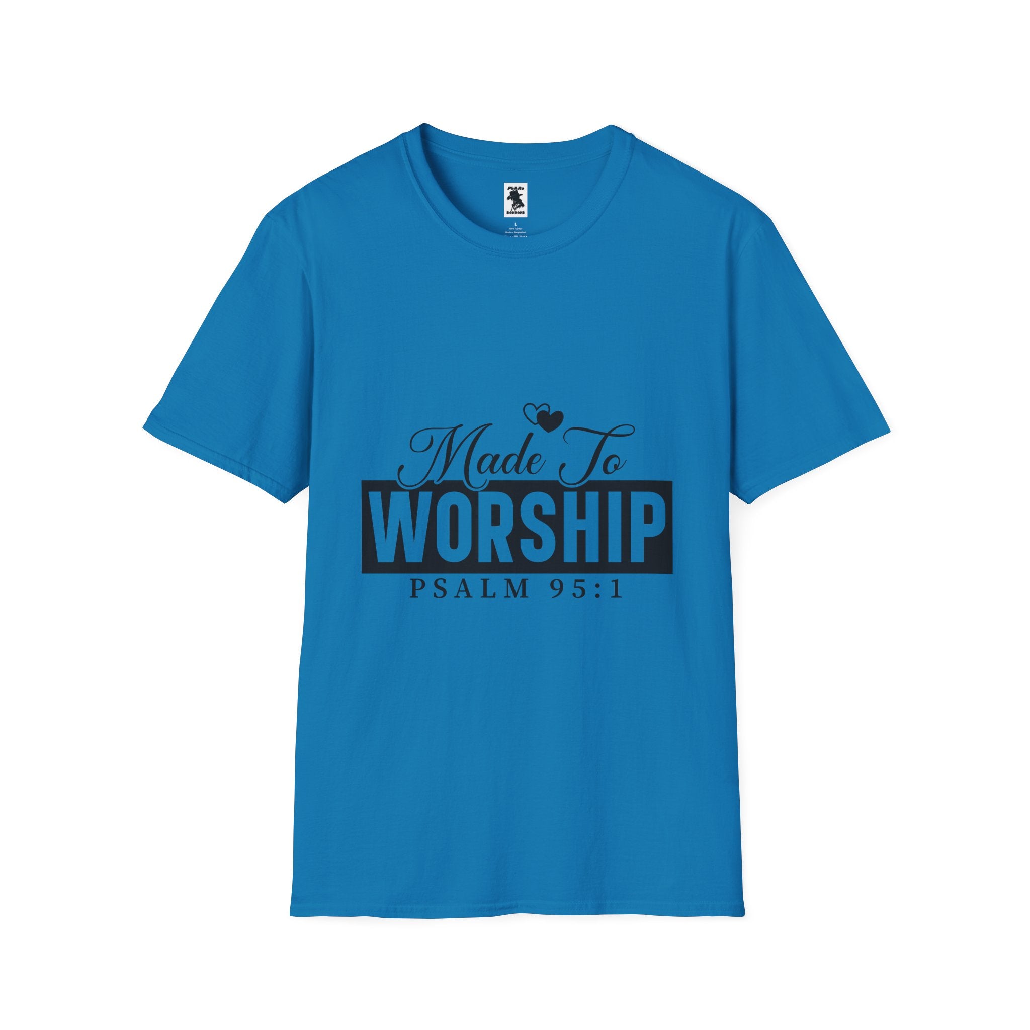 Made To Worship T-Shirt - Unisex Softstyle Tee for Faith and Praise