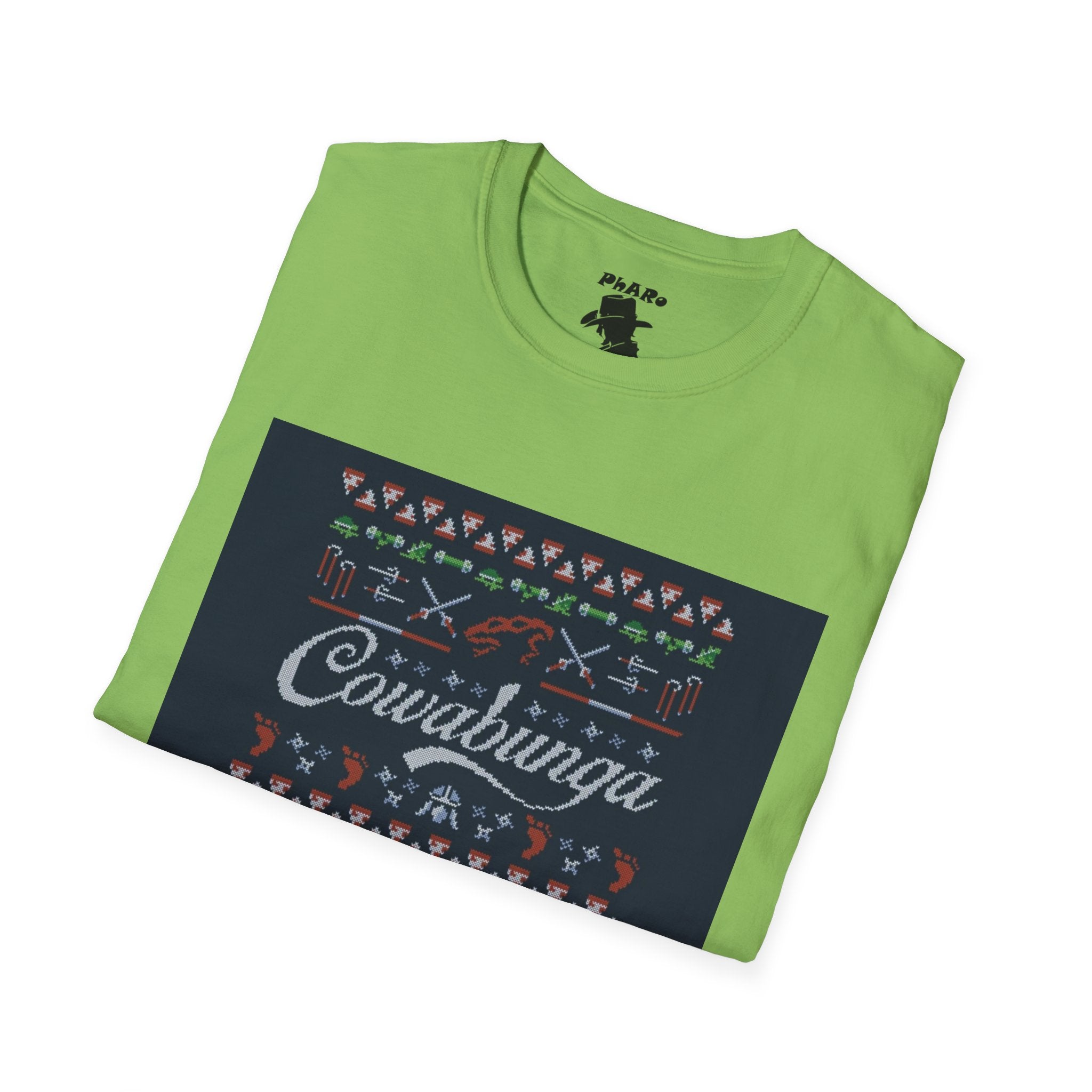 Cowabunga Retro Unisex Softstyle T-Shirt - Fun Graphic Tee for Kids and Teens