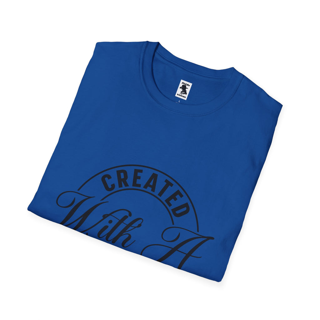 Inspirational Unisex Softstyle T-Shirt - 'Created With A Purpose'