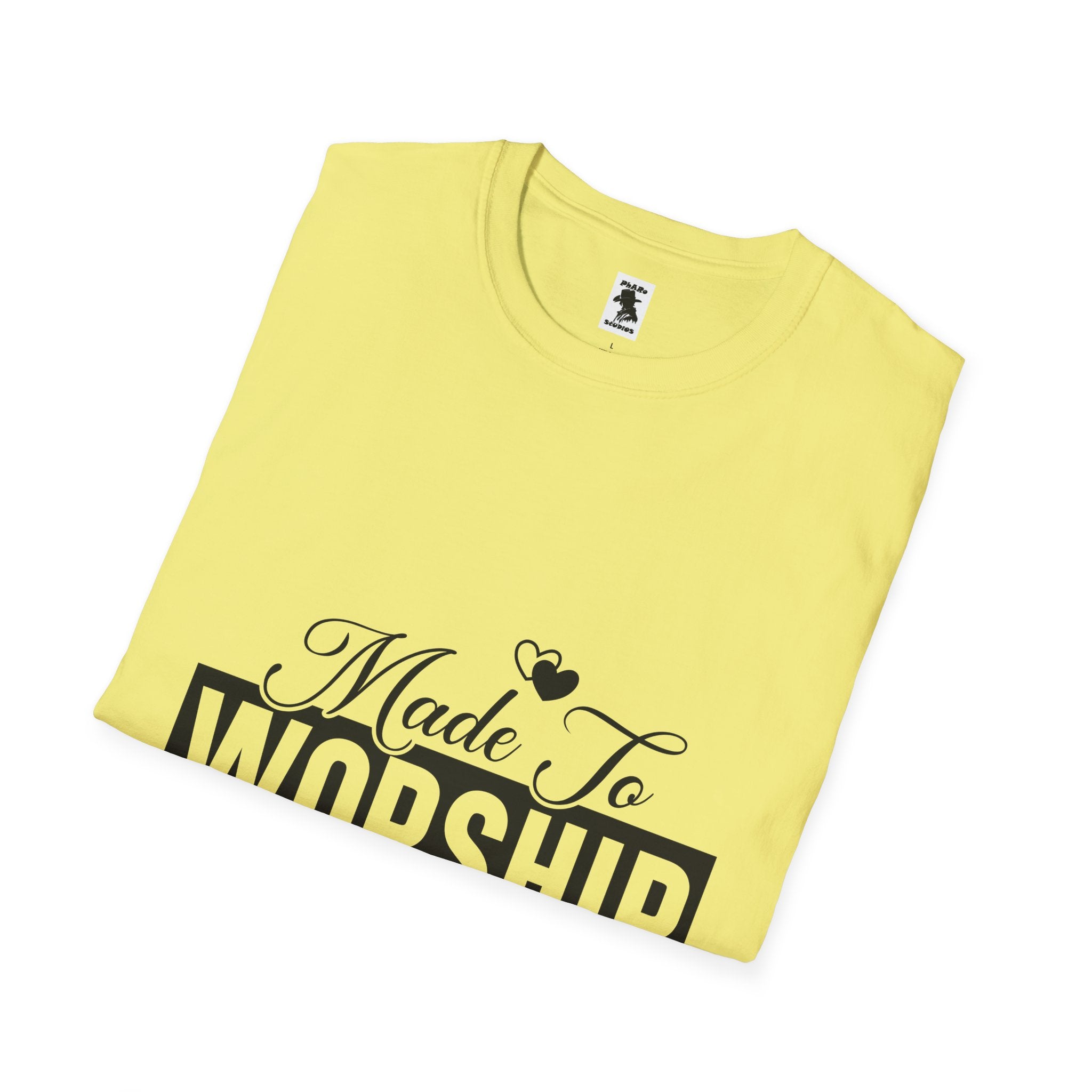 Made To Worship T-Shirt - Unisex Softstyle Tee for Faith and Praise