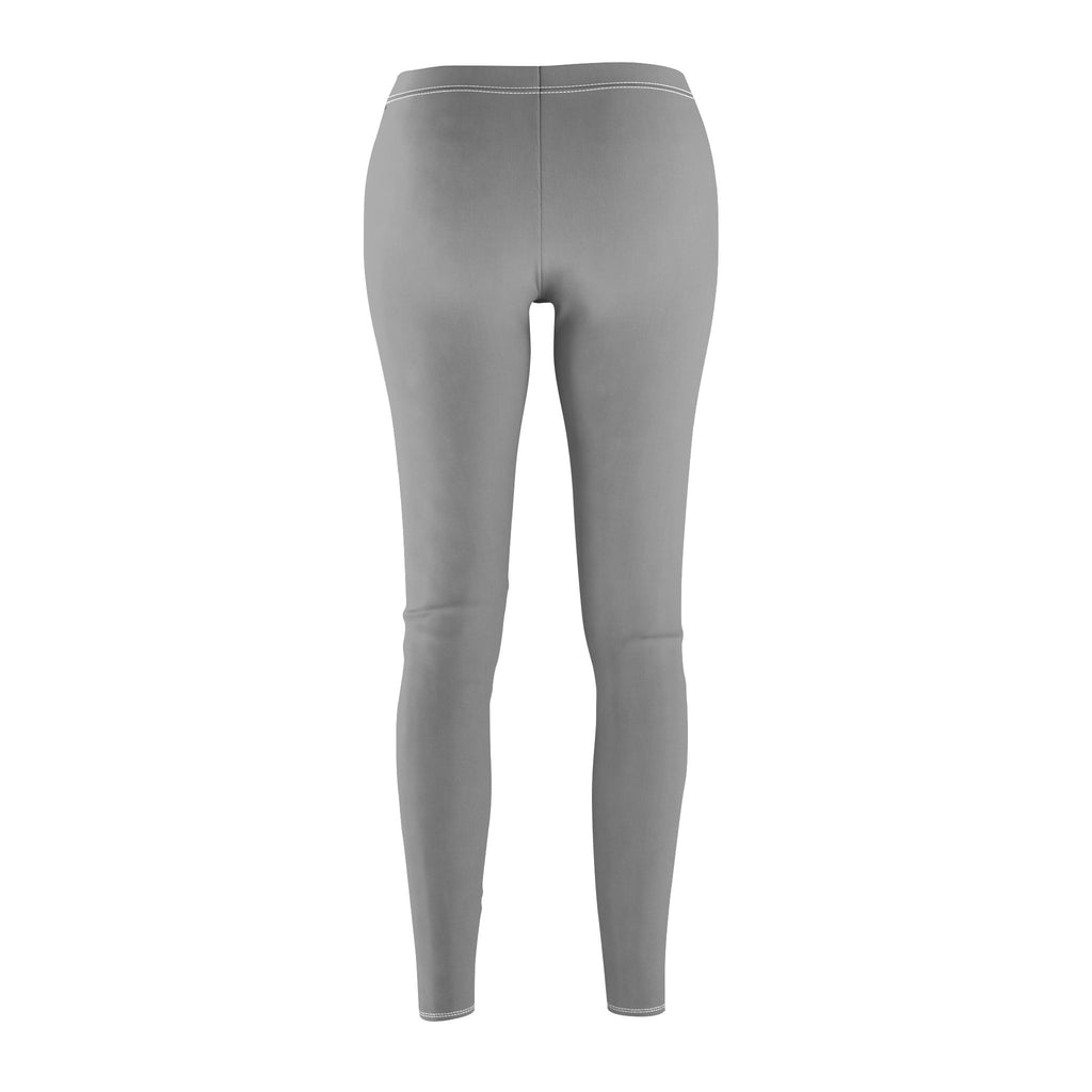 Light Gray - Women's Mid-rise Casual Leggings