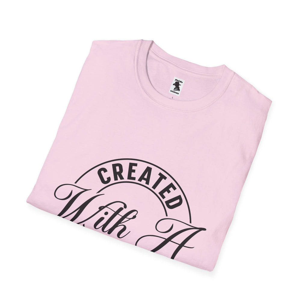 Inspirational Unisex Softstyle T-Shirt - 'Created With A Purpose'