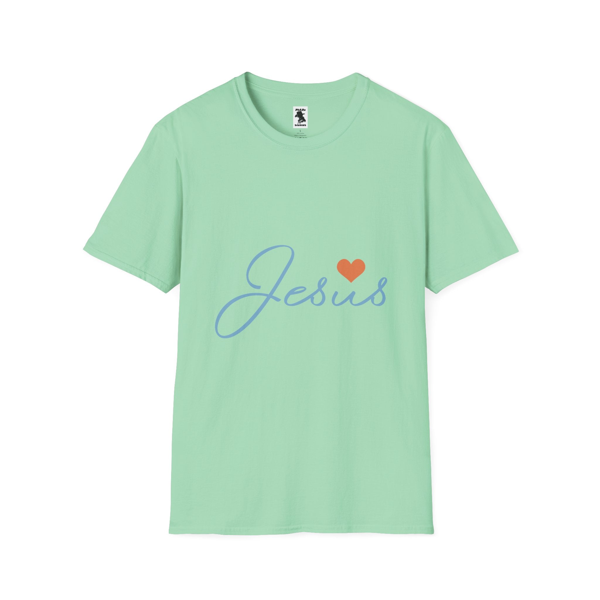 Jesus Love Unisex Softstyle T-Shirt - Faith-Inspired Casual Wear