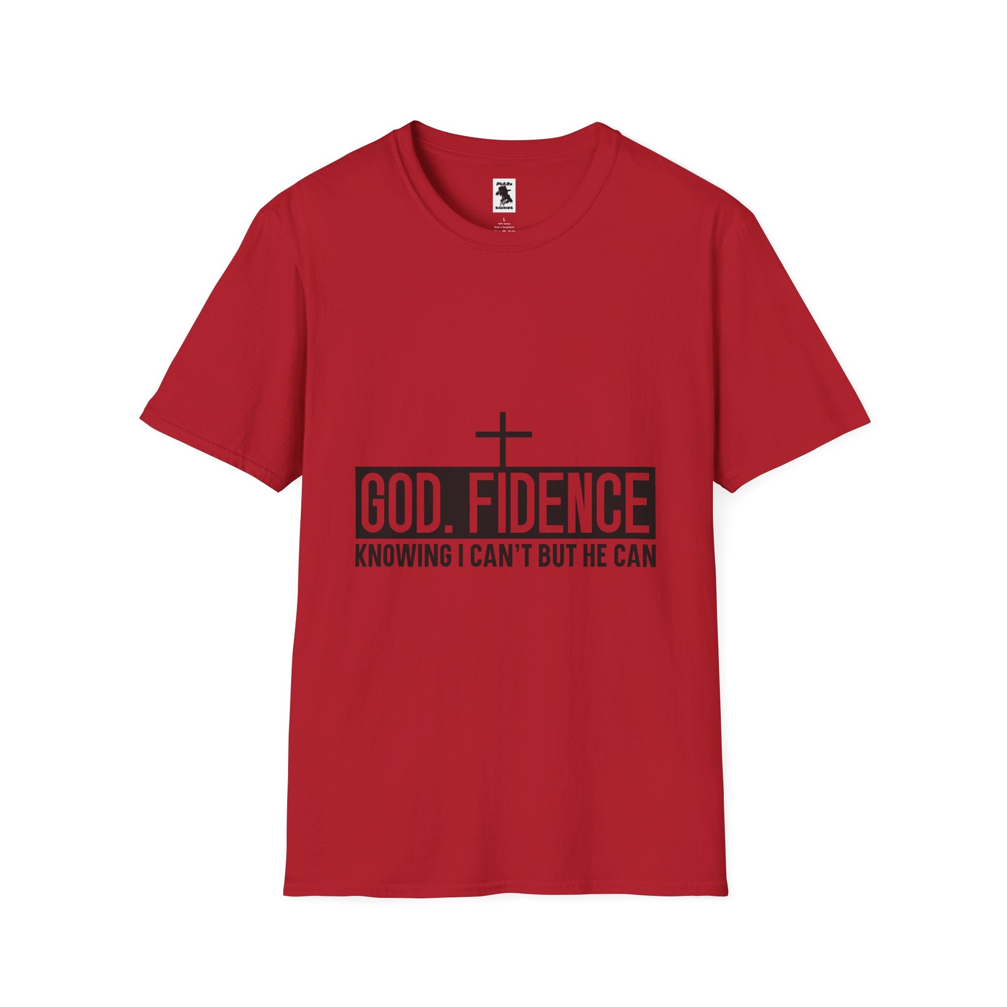 Faith-Inspired Unisex Softstyle T-Shirt - "Godfidence" Motivational Tee