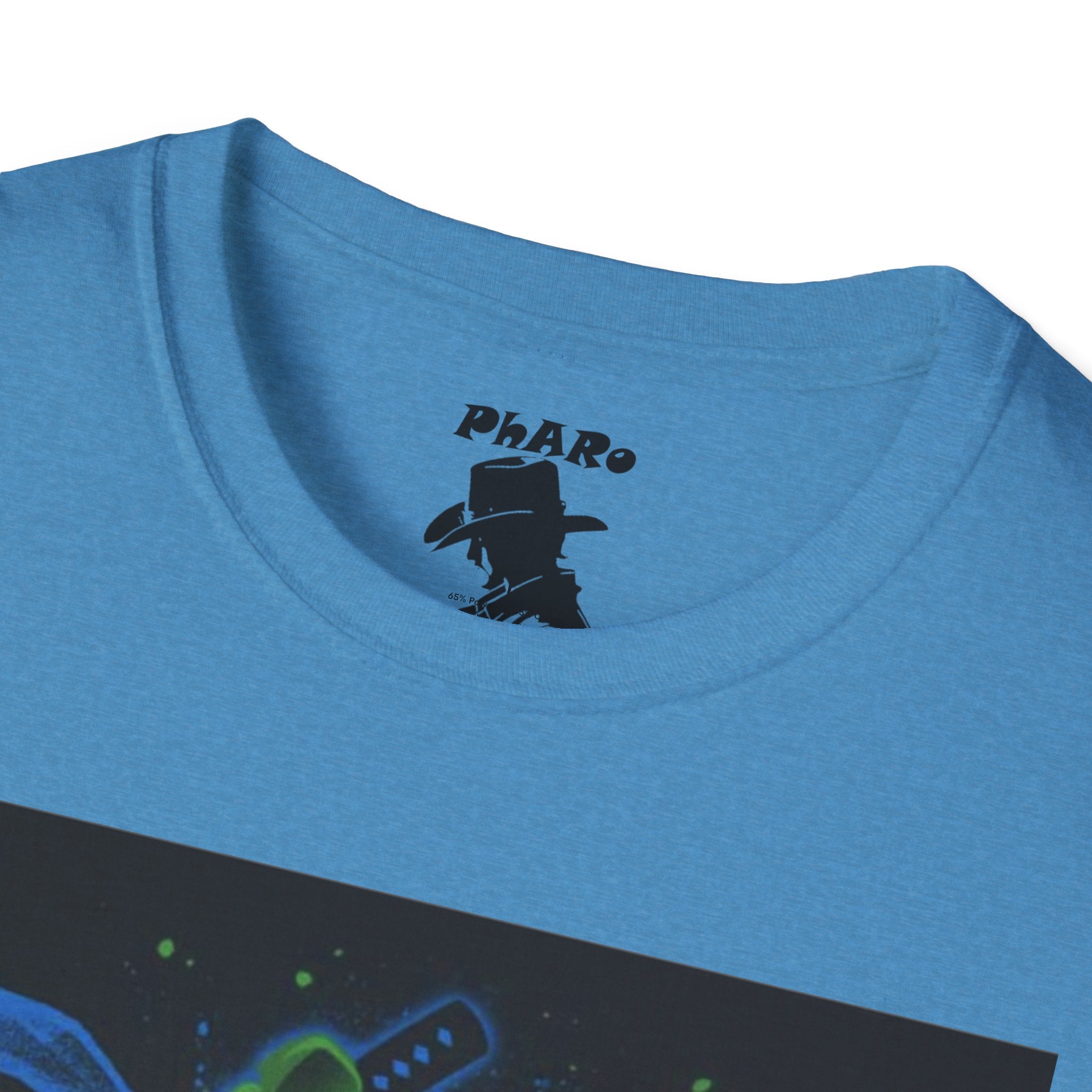 Bold Graphic Unisex T-Shirt - Edgy Design with Blue and Green Elements