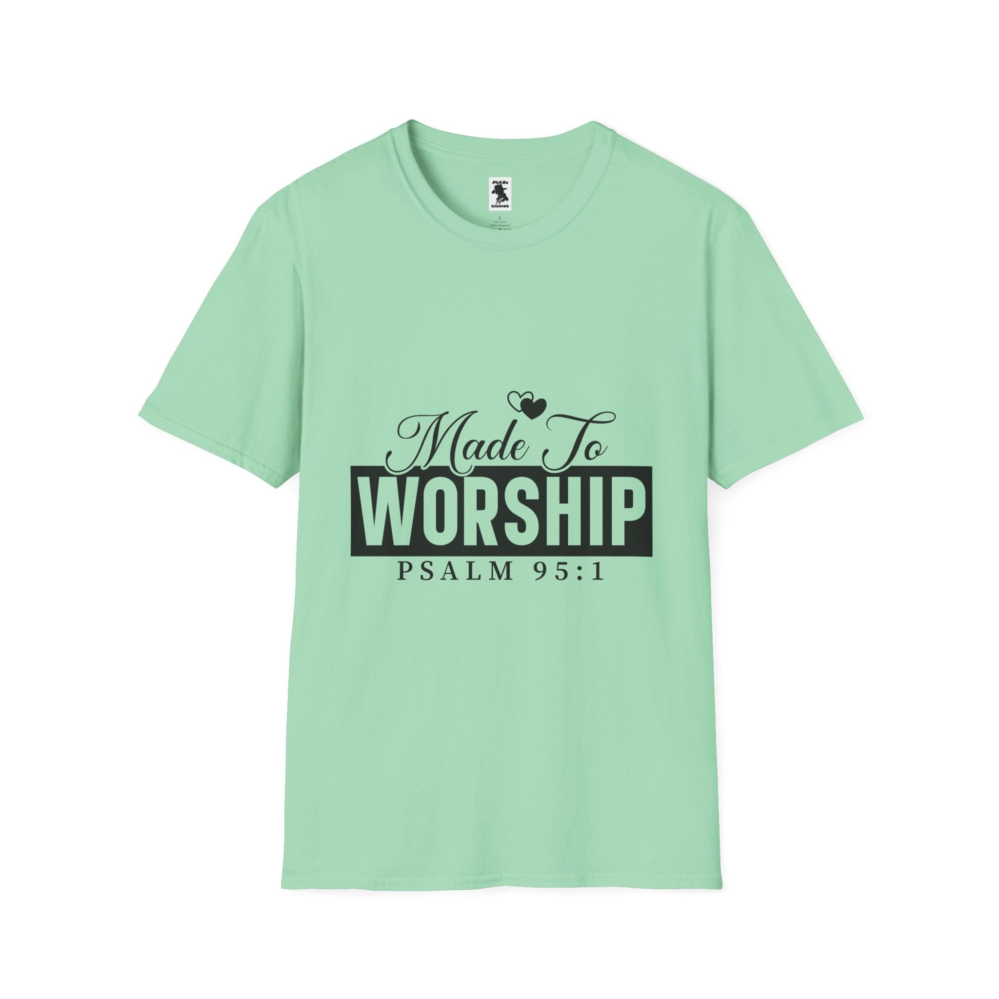 Made To Worship T-Shirt - Unisex Softstyle Tee for Faith and Praise