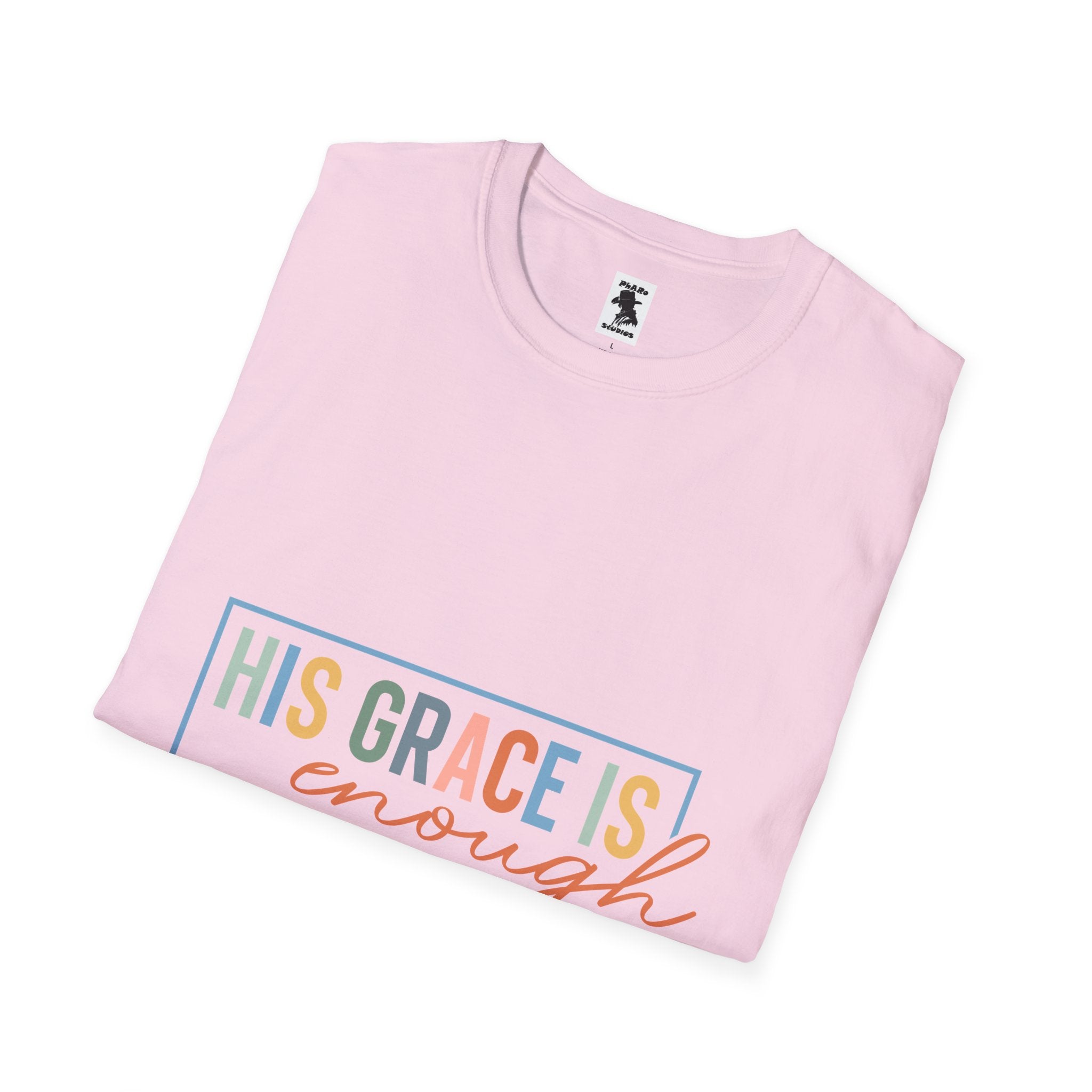 Inspirational Quote Unisex T-Shirt - 'His Grace Is Enough' - 2 Corinthians 12:9