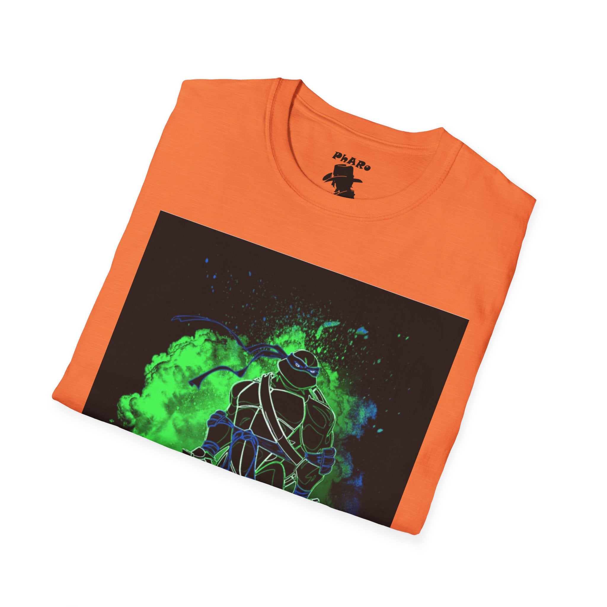 Unisex Softstyle T-Shirt - Neon Ninja Graphic Tee for Fans