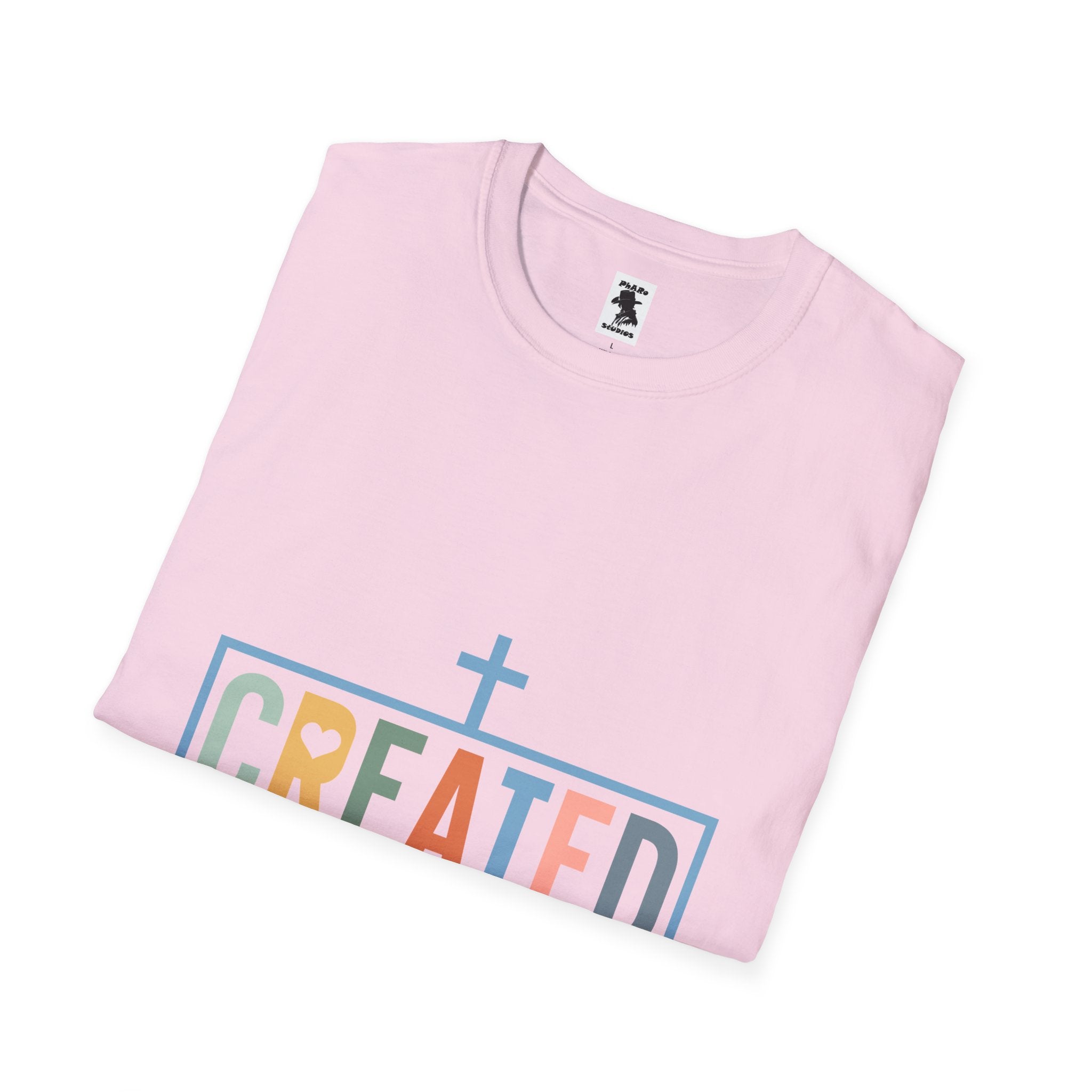 Created with a Purpose Unisex Softstyle T-Shirt - Inspirational Christian Apparel