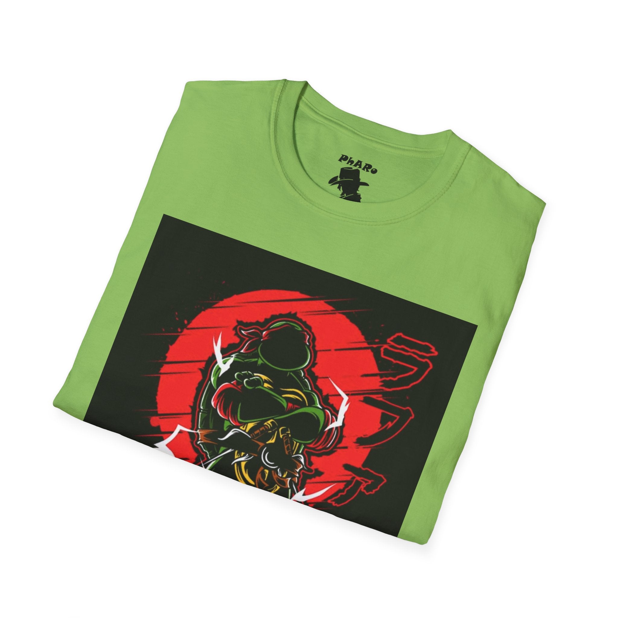 Unisex Softstyle Graphic T-Shirt - Retro Raph Ninja Design