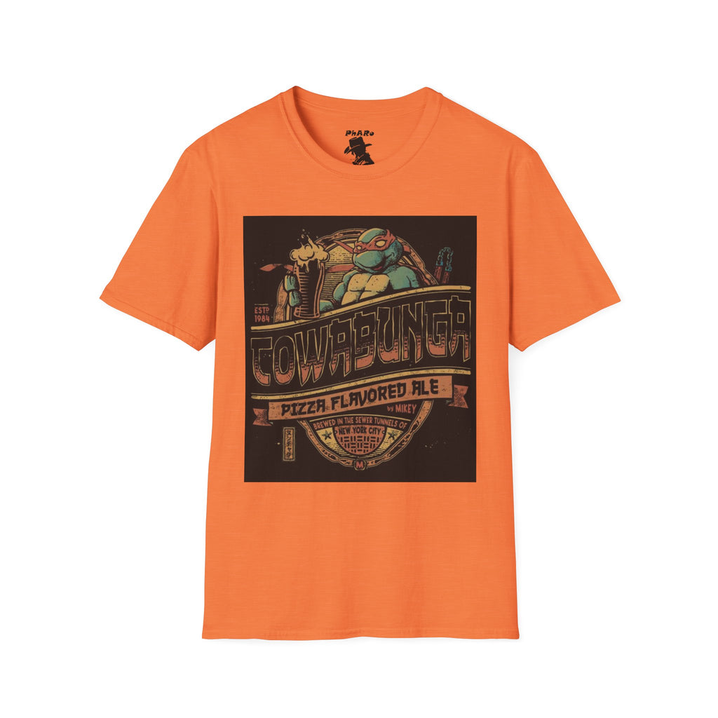 Cowabunga Pizza Flavored Ale Unisex T-Shirt - Retro Ninja Turtles Design