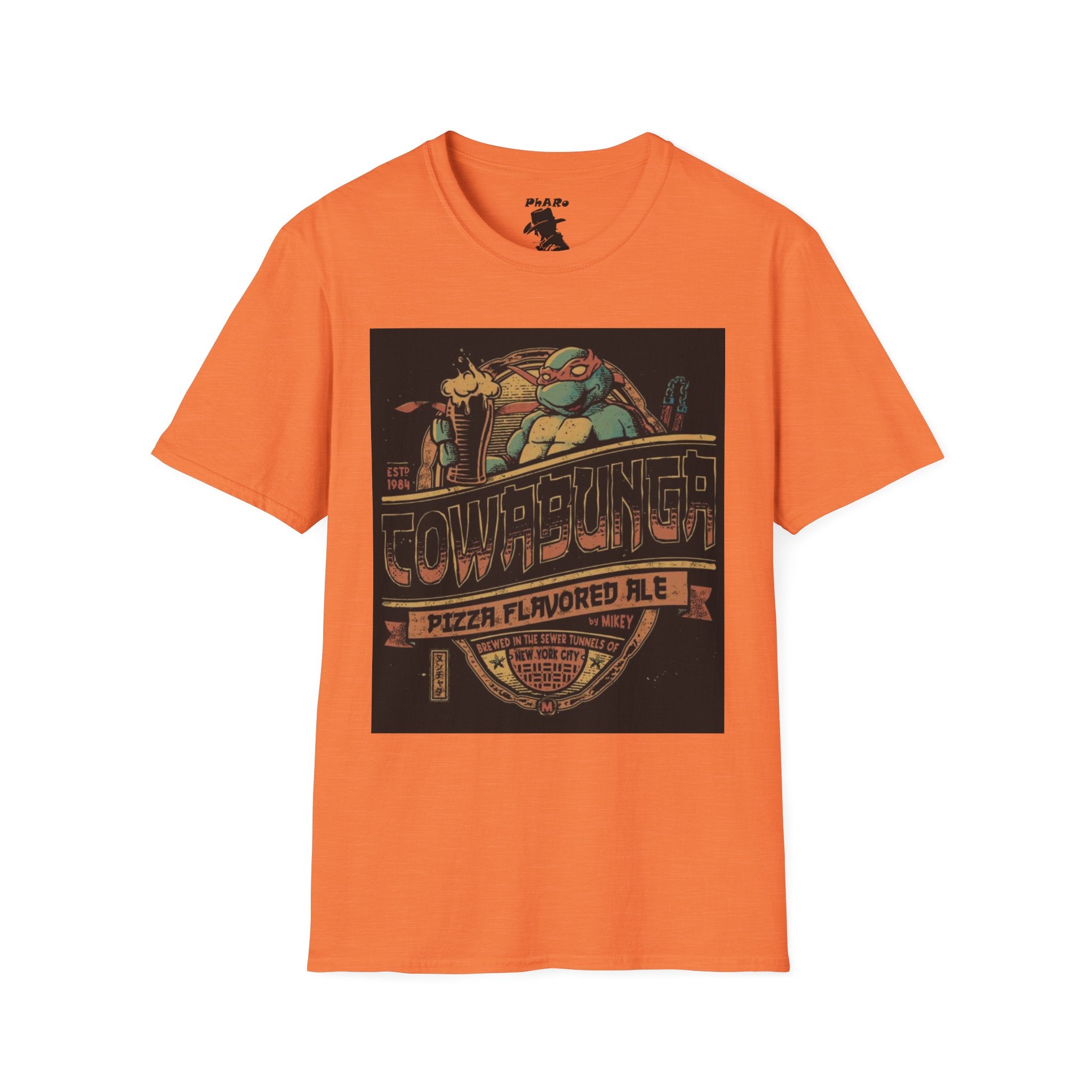 Cowabunga Pizza Flavored Ale Unisex T-Shirt - Retro Ninja Turtles Design