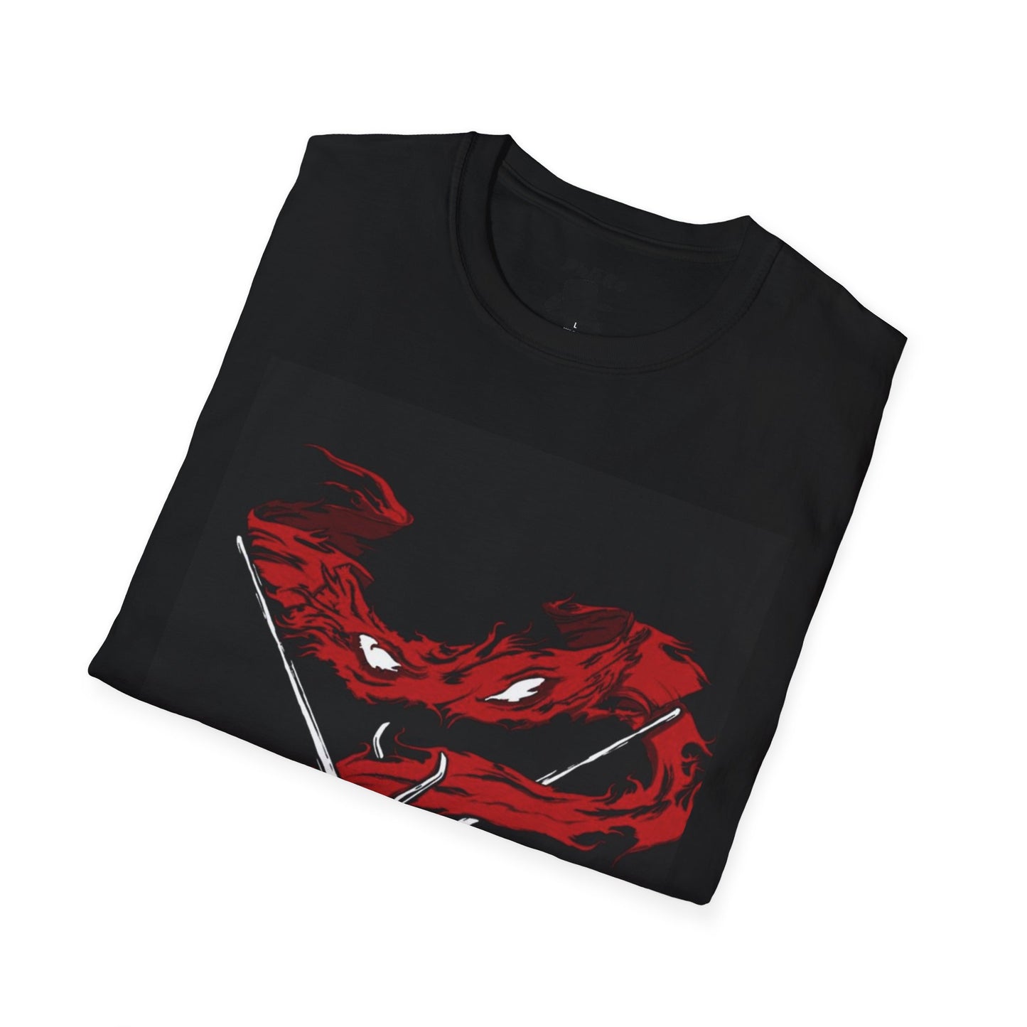 Unisex Softstyle T-Shirt - Fierce Red Turtle Design