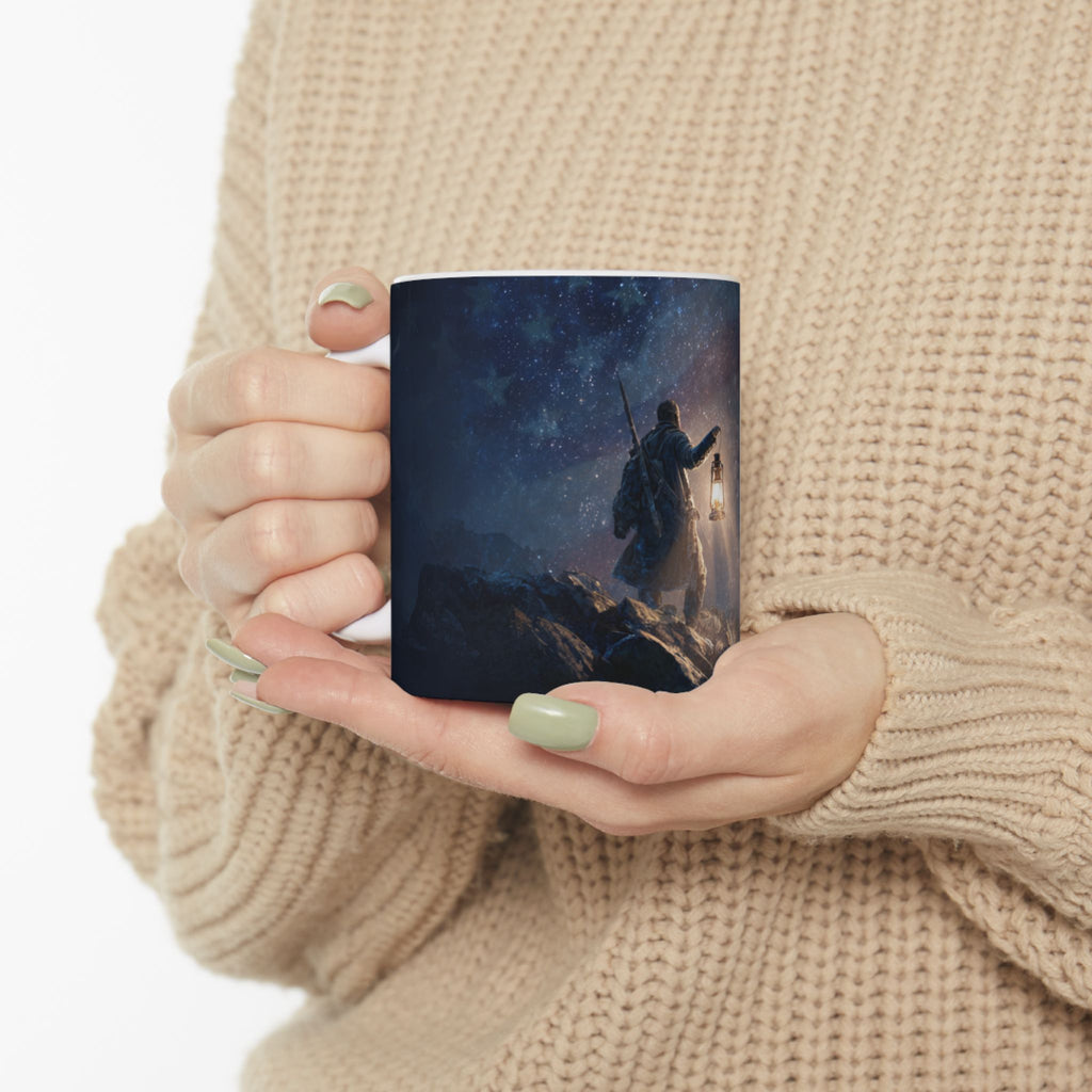 Truth Defenders Ceramic Mug with Wandering Traveler Design, Adventure Mug, Nature Lover's Gift, Cozy Drinkware, Inspirational Cup, Perfect for Camping [...]