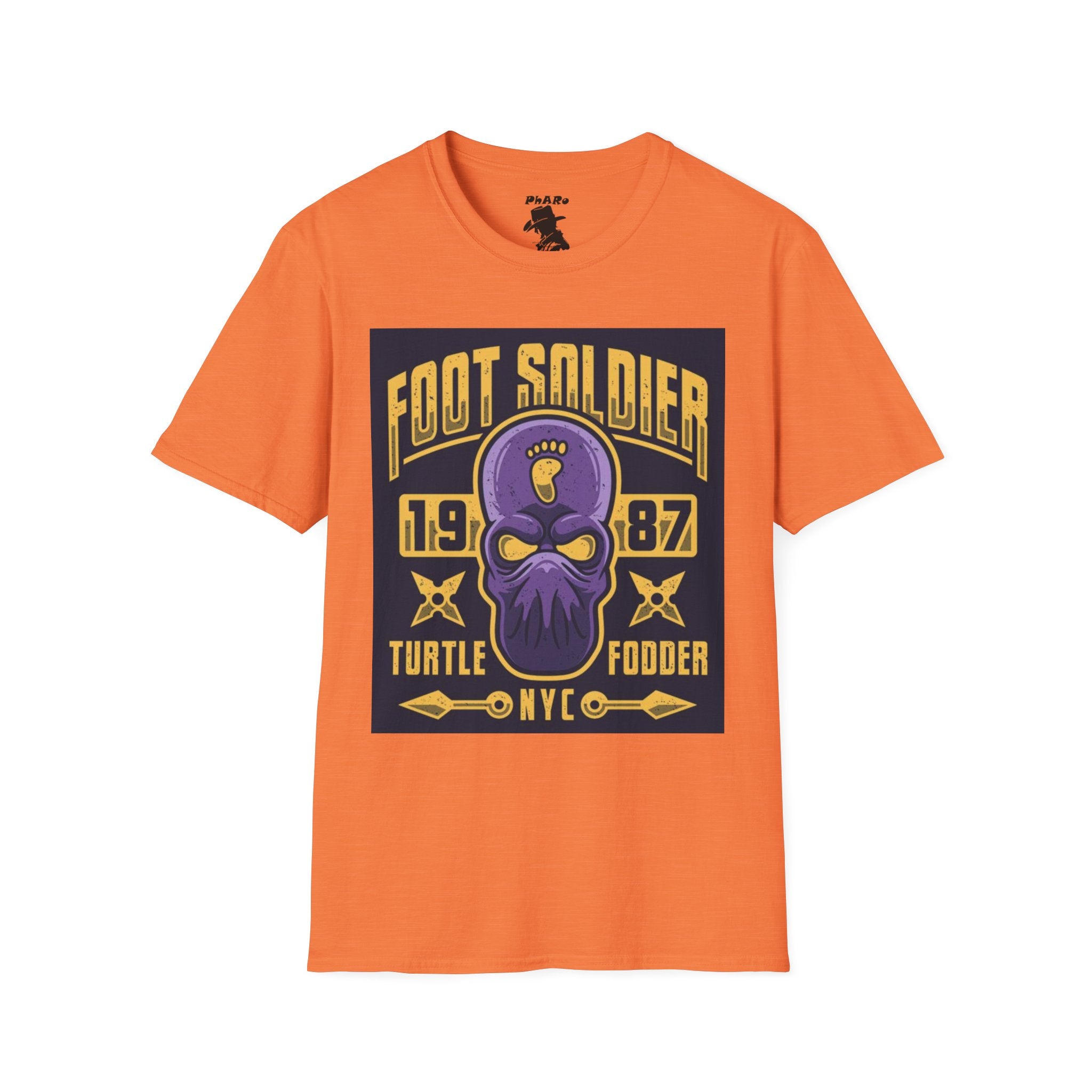 Foot Soldier Graphic Unisex T-Shirt - Vintage Style Turtle Fooder NYC Tee