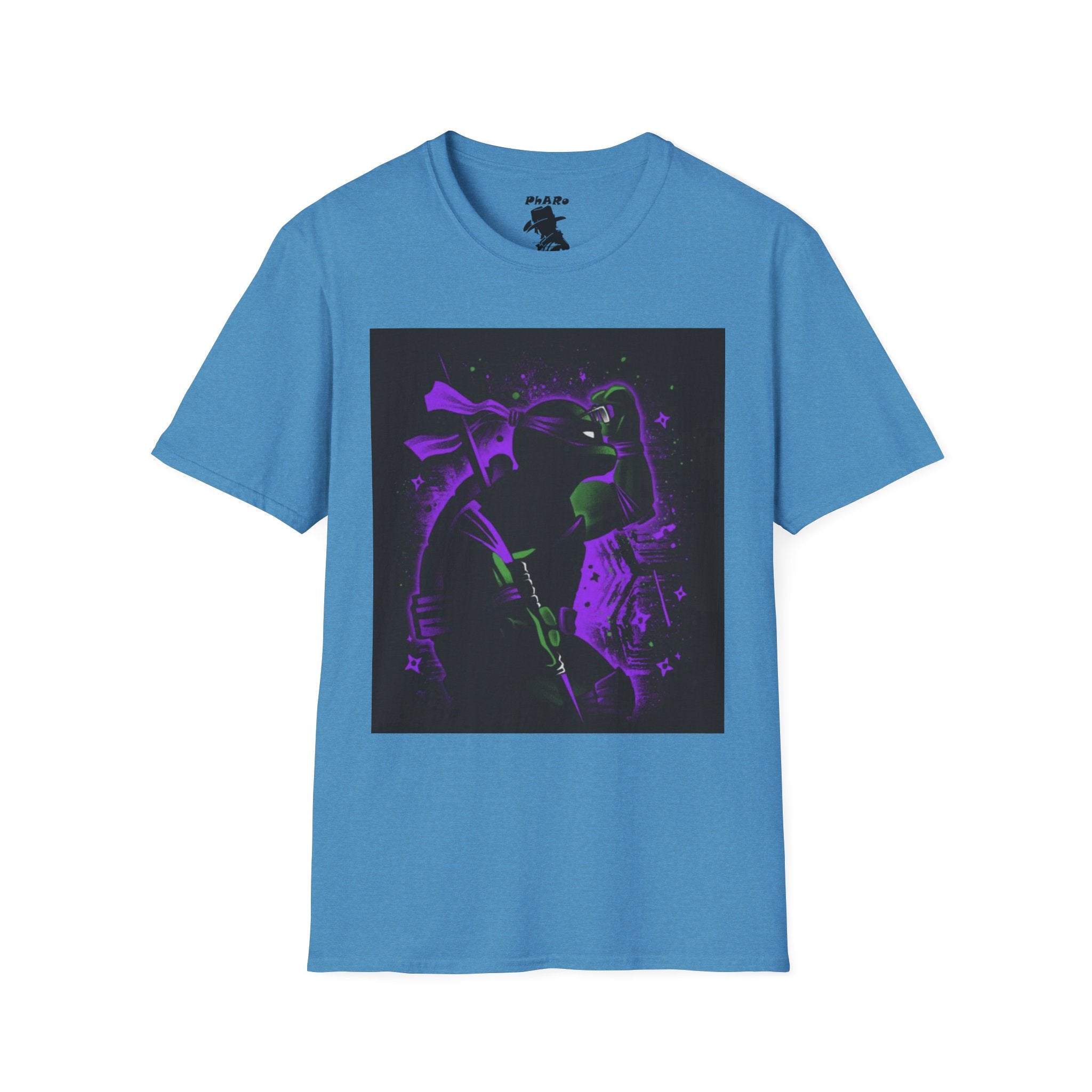 Bold Graphic Unisex T-Shirt - Edgy Design with Purple and Green Elements