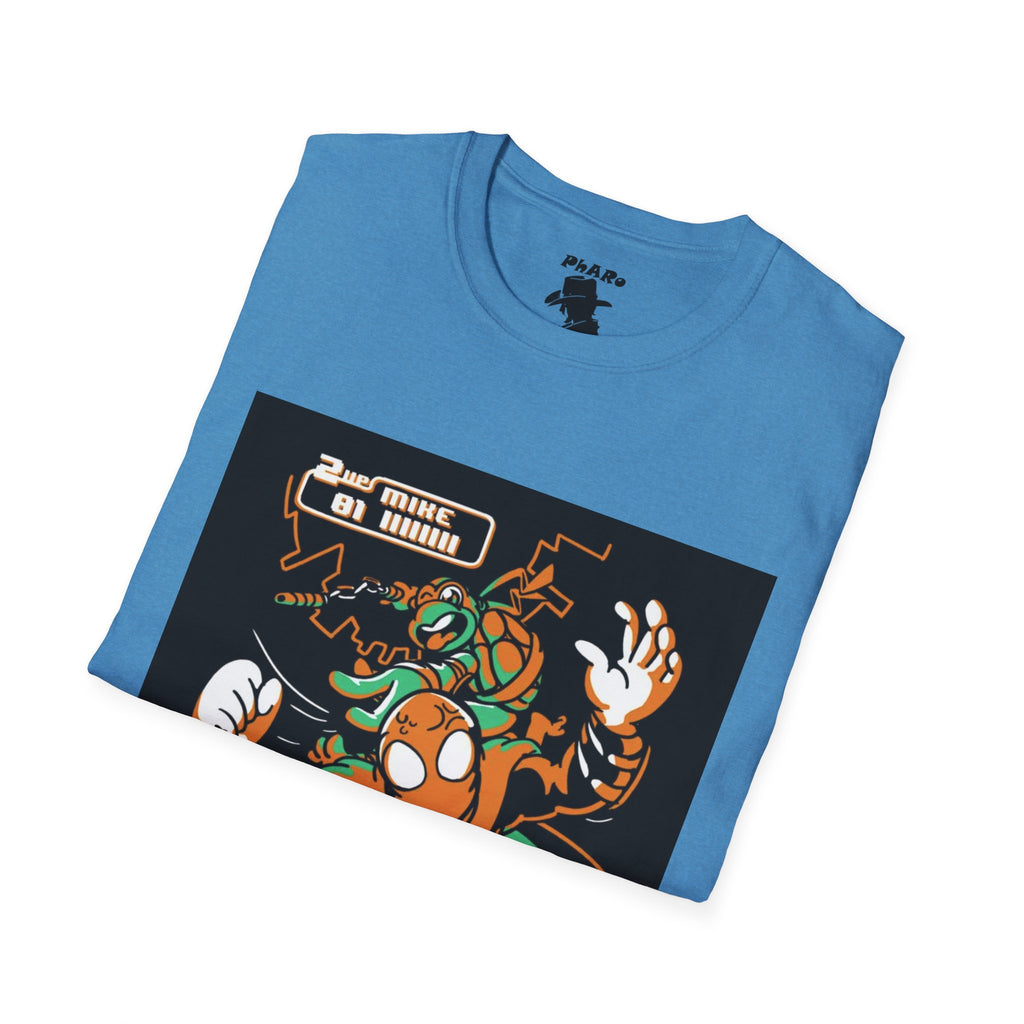 Unisex Softstyle T-Shirt - Vibrant TMNT Arcade Design