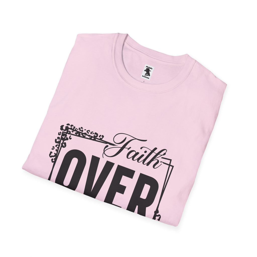 Faith Over Fear Unisex Softstyle T-Shirt - Inspirational Graphic Tee