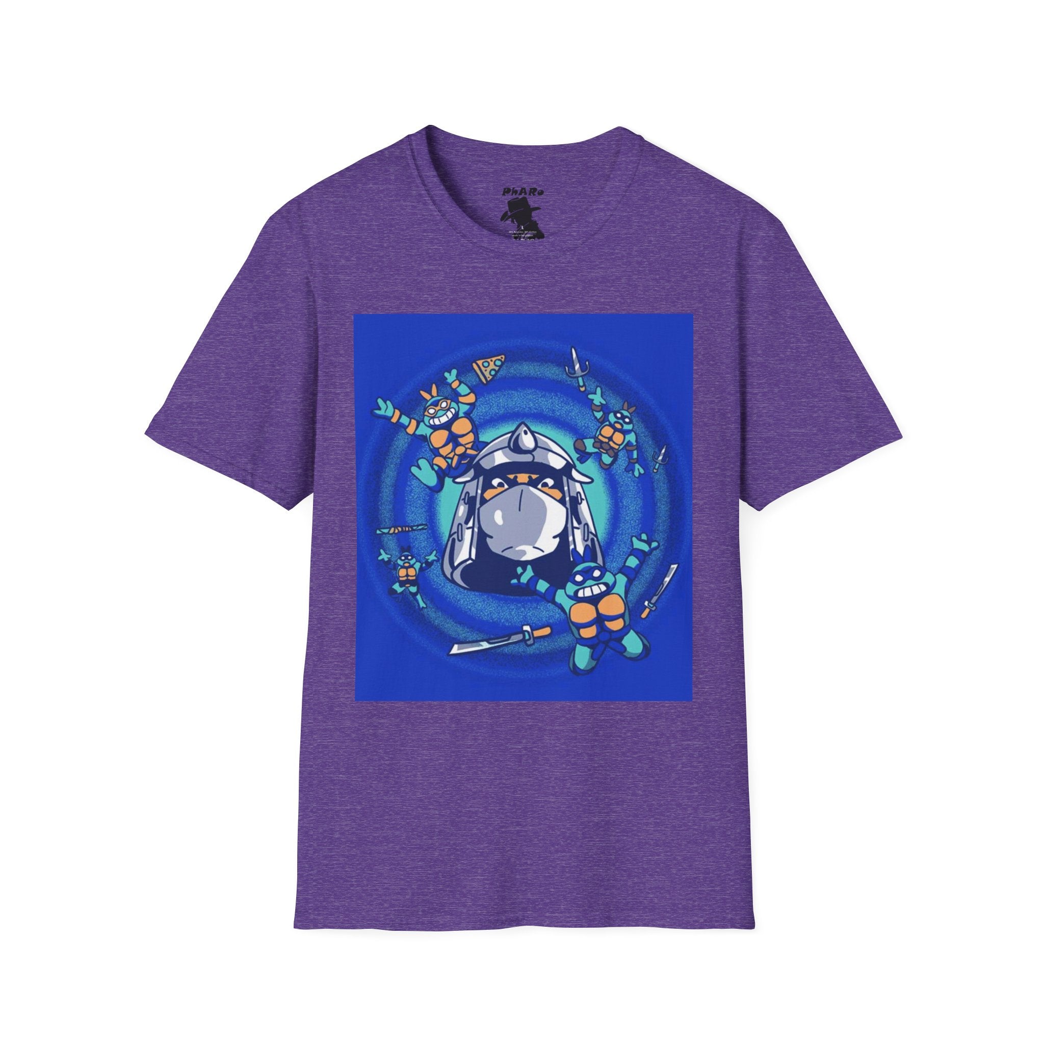 Whimsical TMNT Arcade Adventure Unisex Softstyle T-Shirt