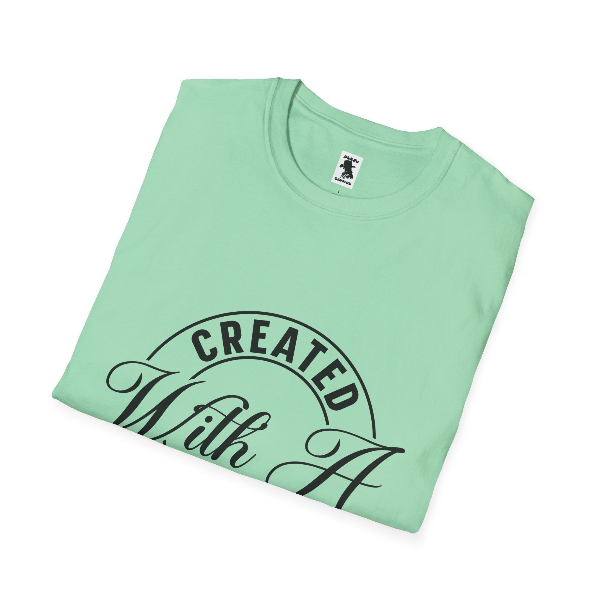Inspirational Unisex Softstyle T-Shirt - 'Created With A Purpose'