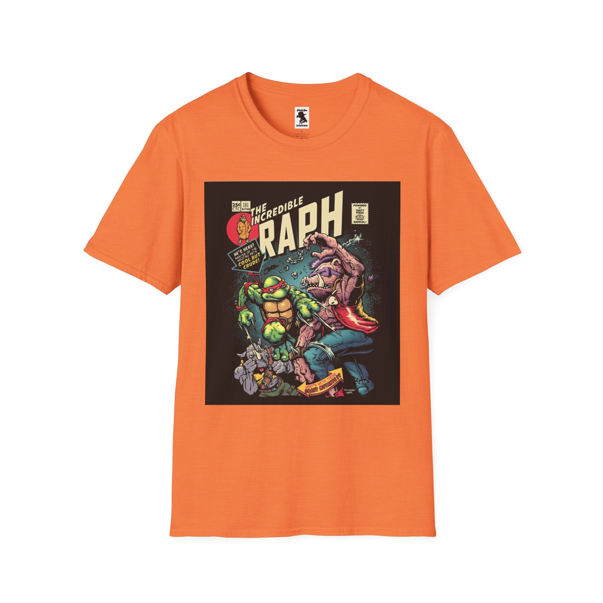 Unisex Softstyle T-Shirt - Retro Comic Raph Design