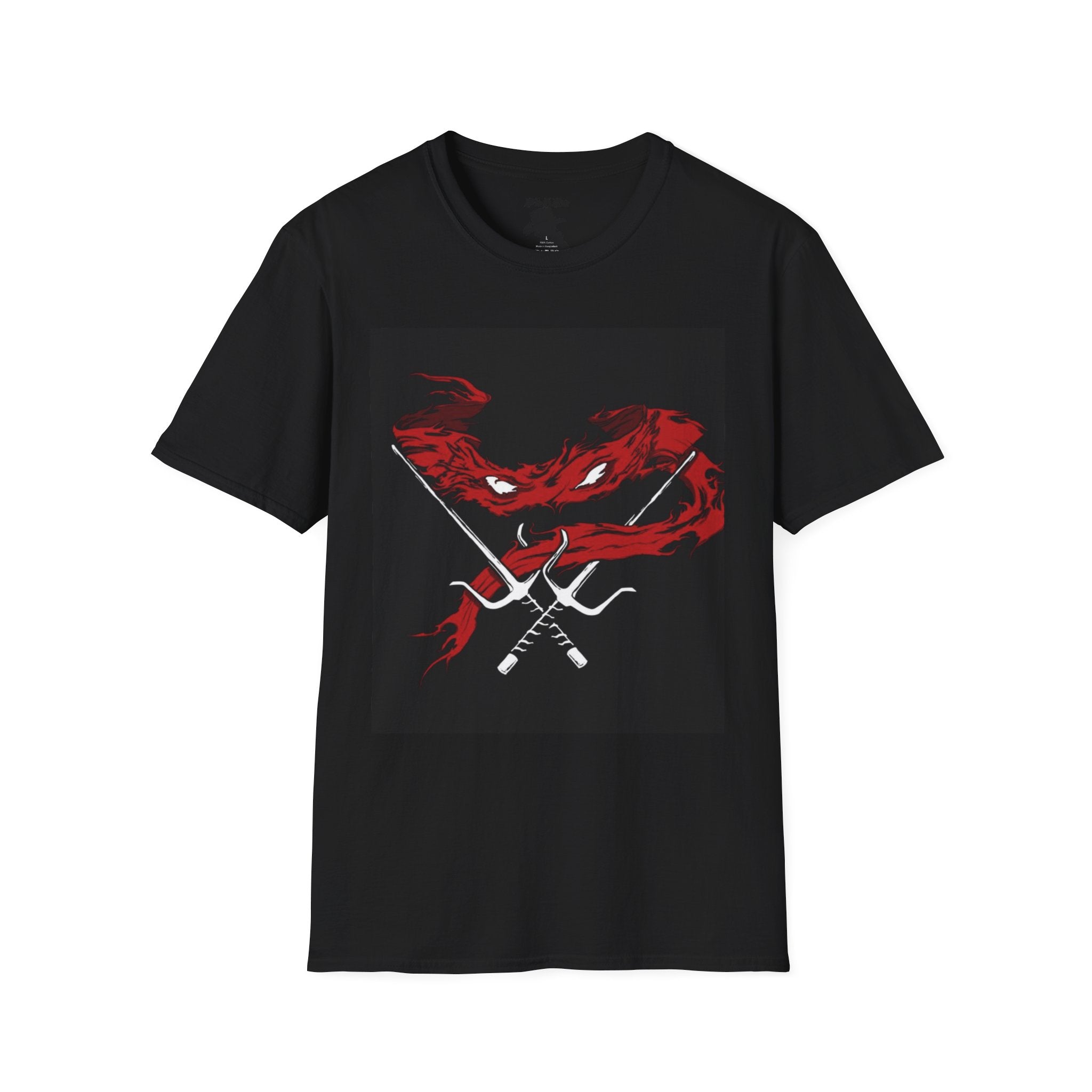 Unisex Softstyle T-Shirt - Fierce Red Turtle Design