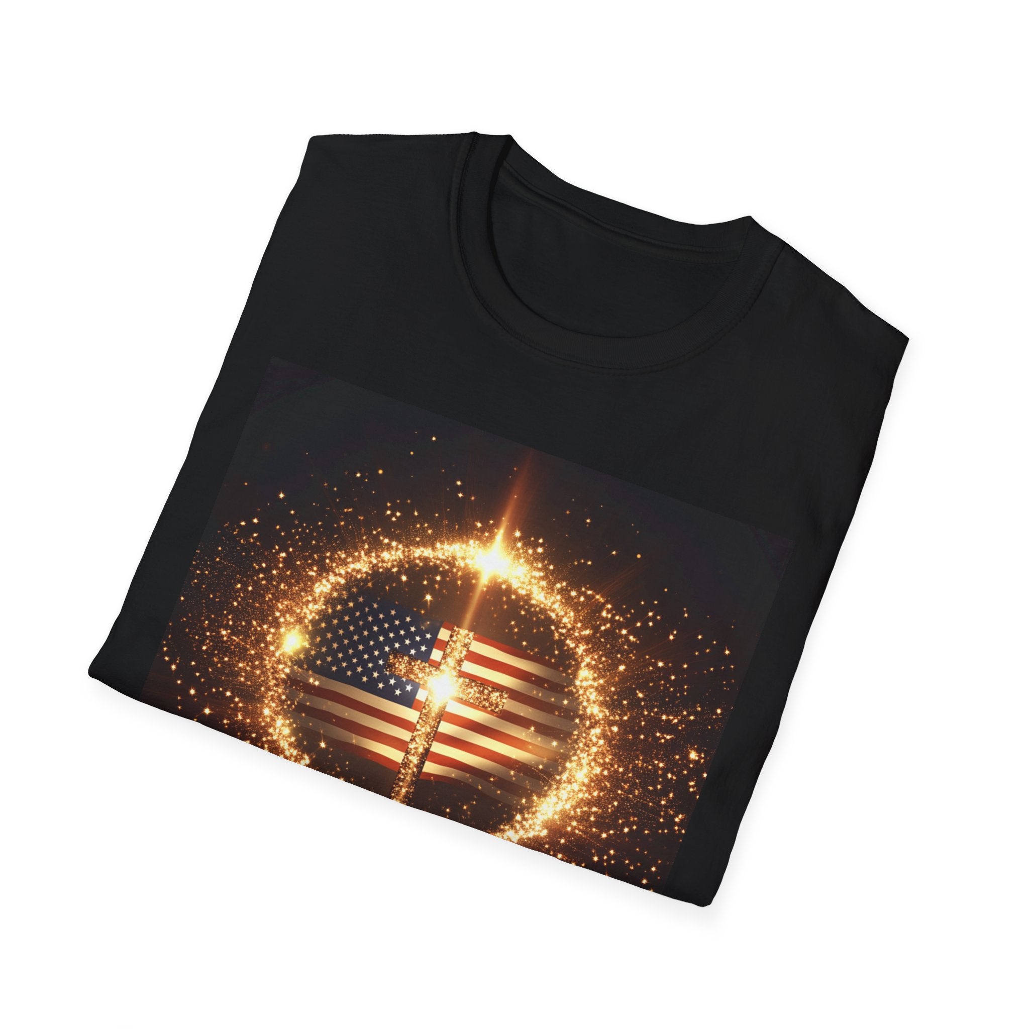 Founders Circle Graphic T-Shirt, Unisex Softstyle Tee for Patriotic Celebrations, Independence Day, Memorial Day, Casual Wear, Gift Idea