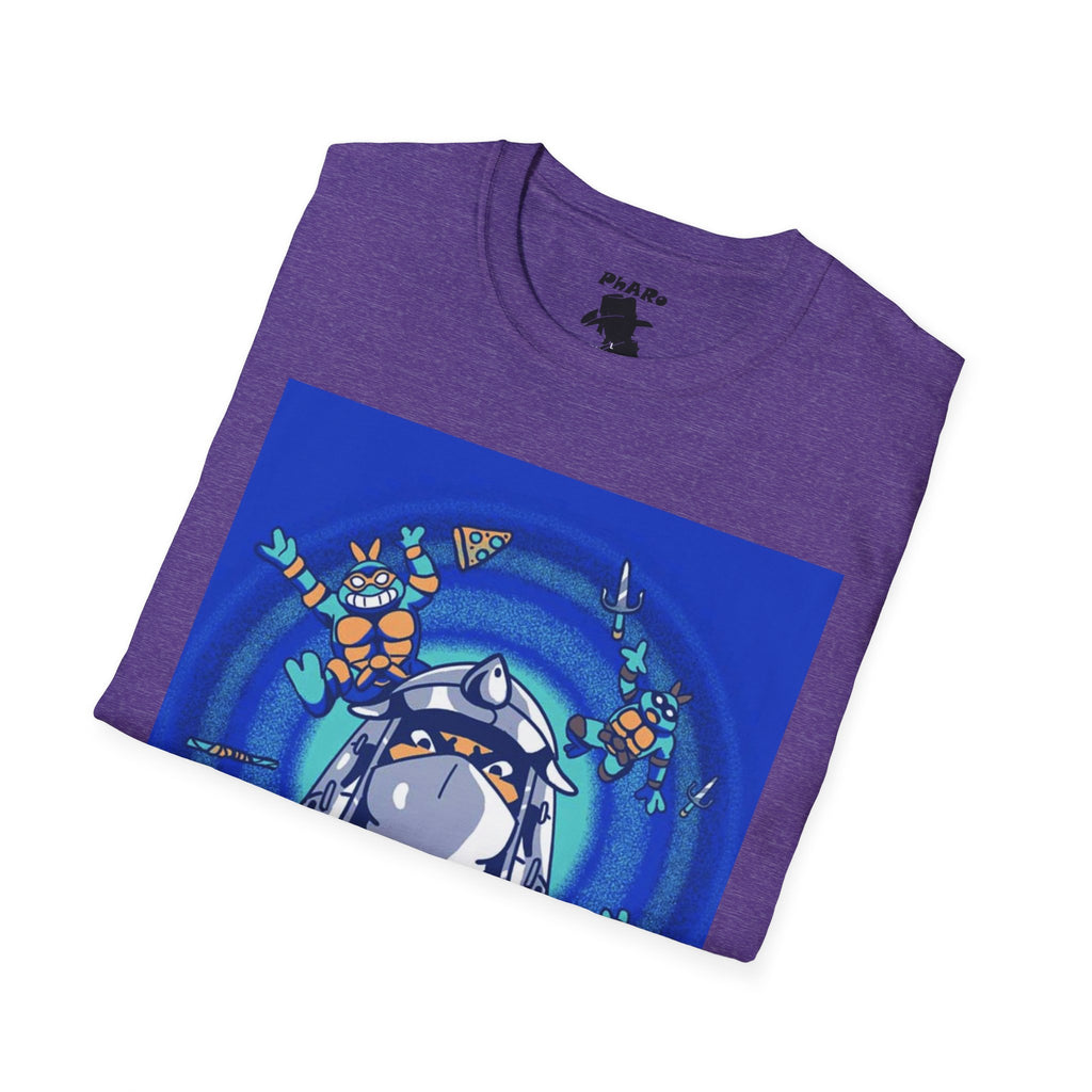 Whimsical TMNT Arcade Adventure Unisex Softstyle T-Shirt