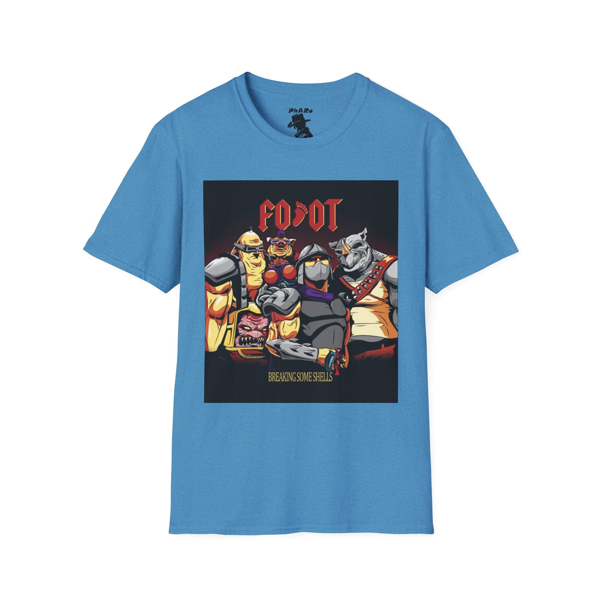 Fun Retro Graphic T-Shirt - 'Breaking Some Skulls' Design