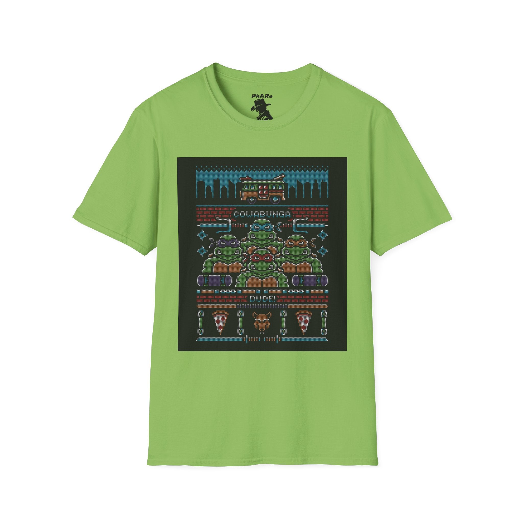 Retro Gaming T-Shirt - Nostalgic Pizza Party Design