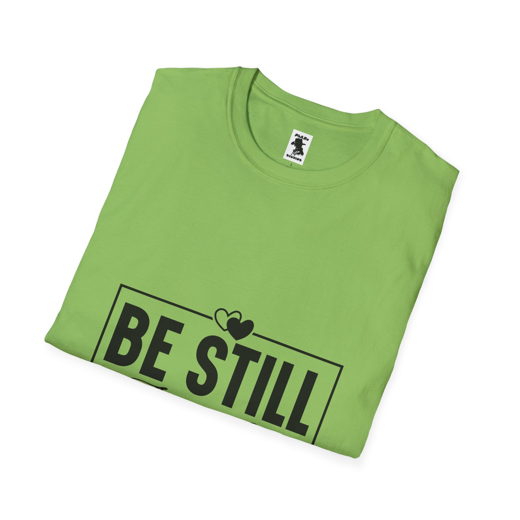 Be Still And Know Unisex Softstyle T-Shirt – Inspirational Everyday Wear