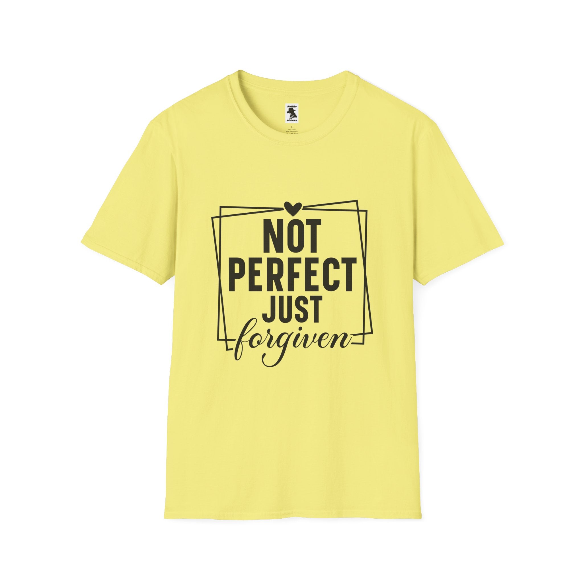 Unisex Softstyle T-Shirt - 'Not Perfect Just Forgiven' Inspirational Tee
