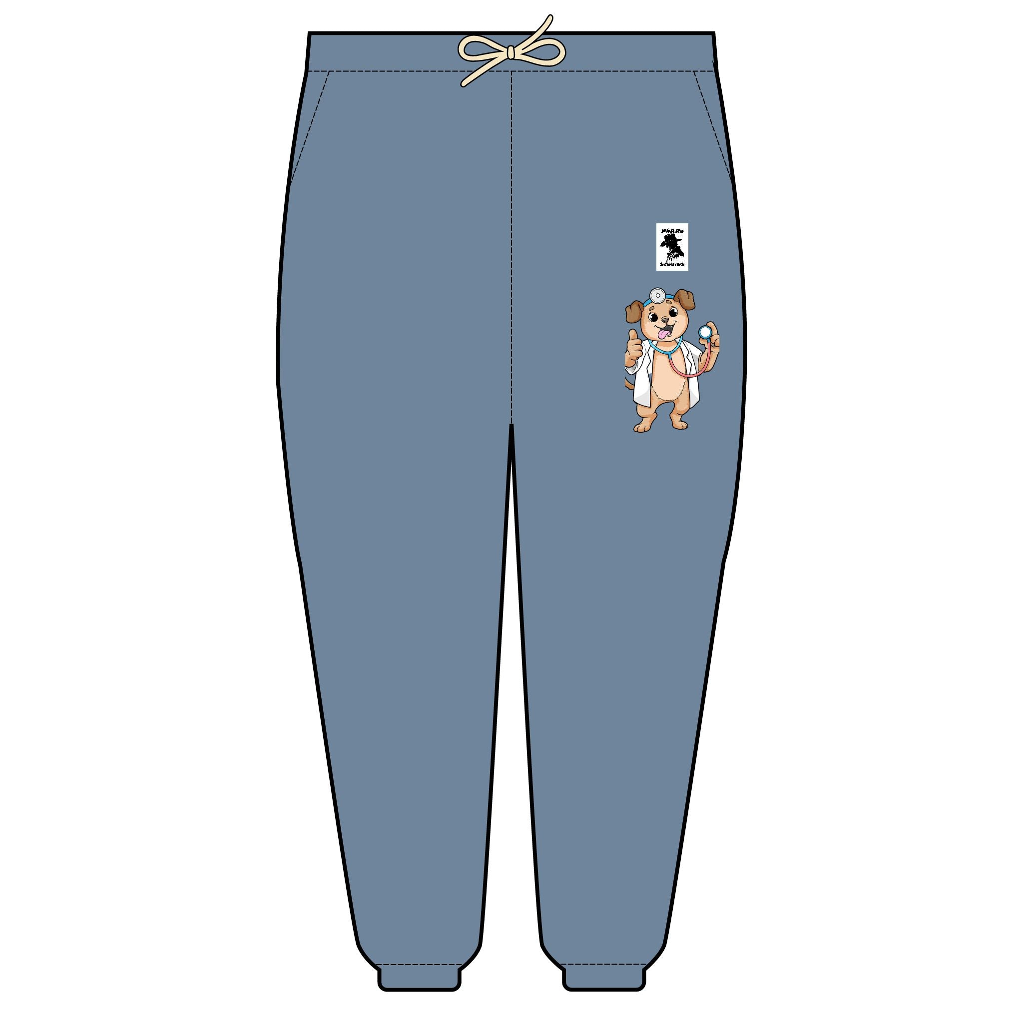 G.G. & Friends-Dr Max-Unisex Lightweight Fleece Joggers