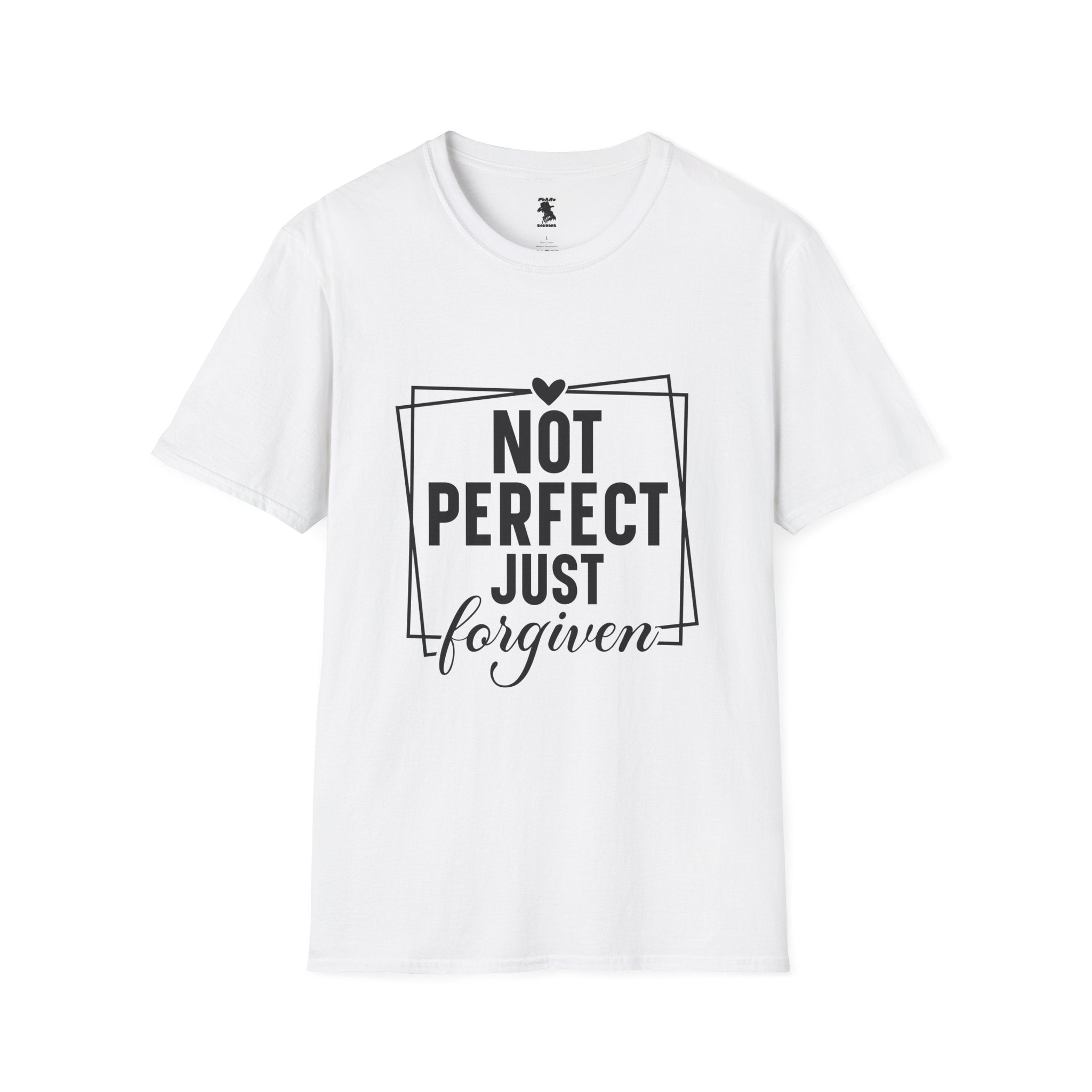 Unisex Softstyle T-Shirt - 'Not Perfect Just Forgiven' Inspirational Tee