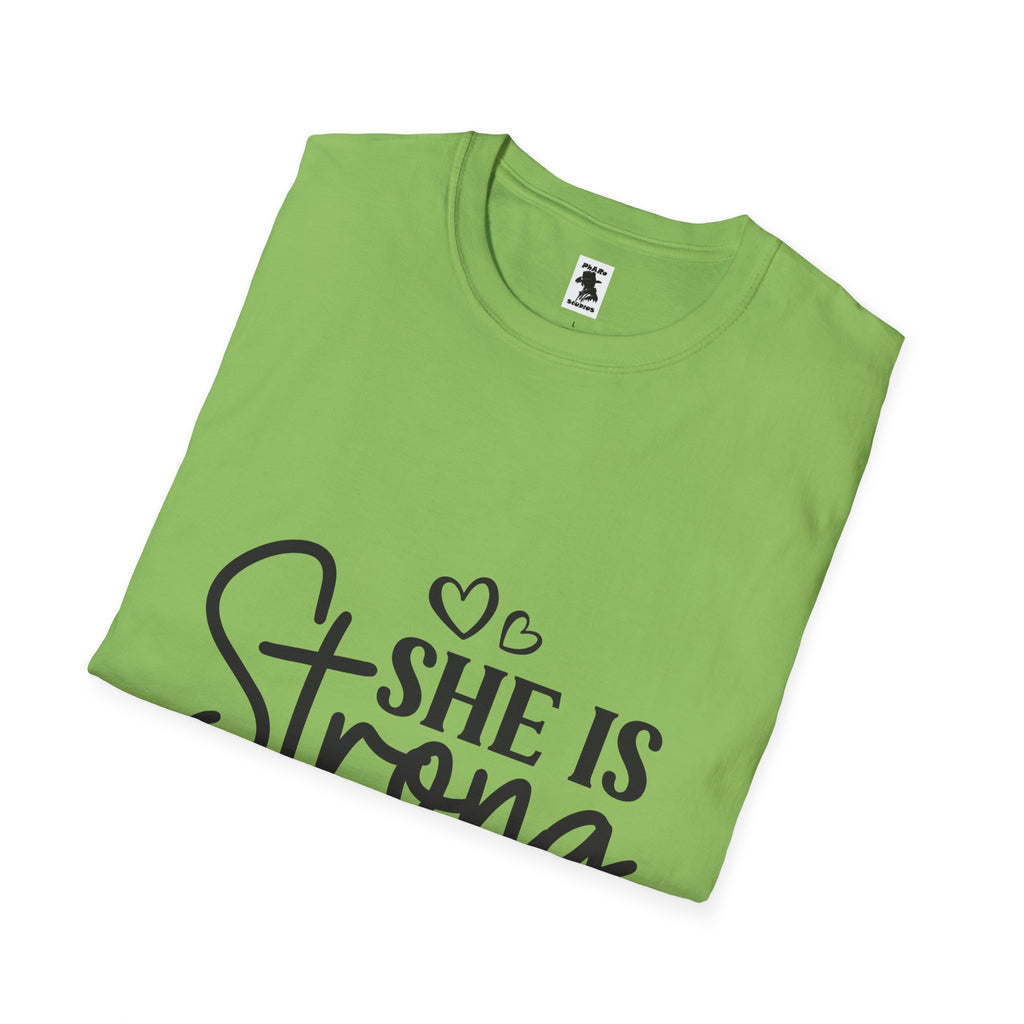 She Is Strong Proverbs 31:25 Unisex Softstyle T-Shirt
