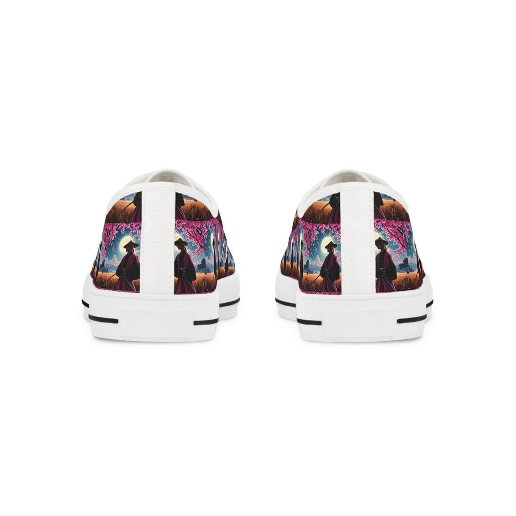 Crimson Twilight - Men's Low Top Sneakers