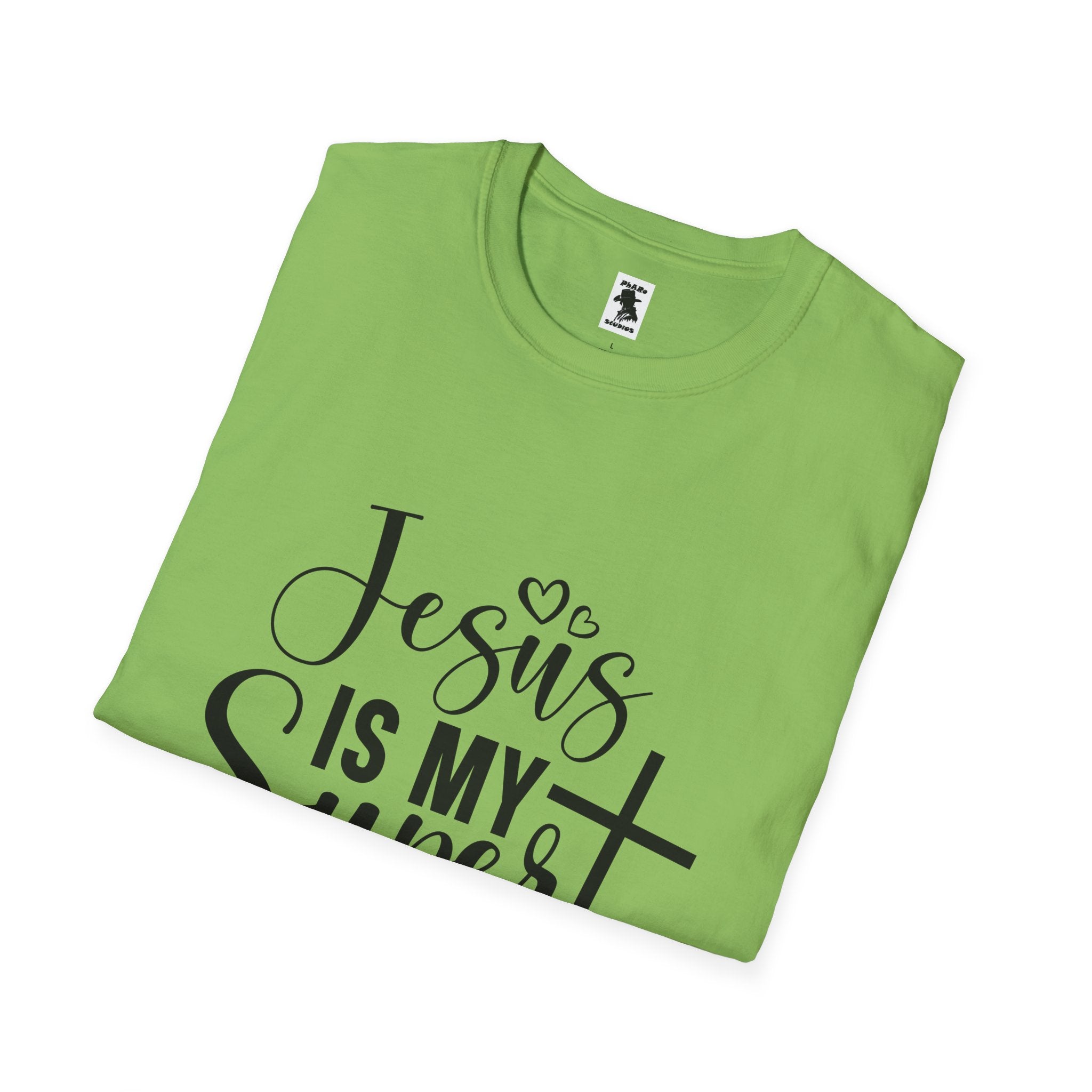 Unisex Softstyle T-Shirt - 'Jesus is My Superhero' Inspirational Tee