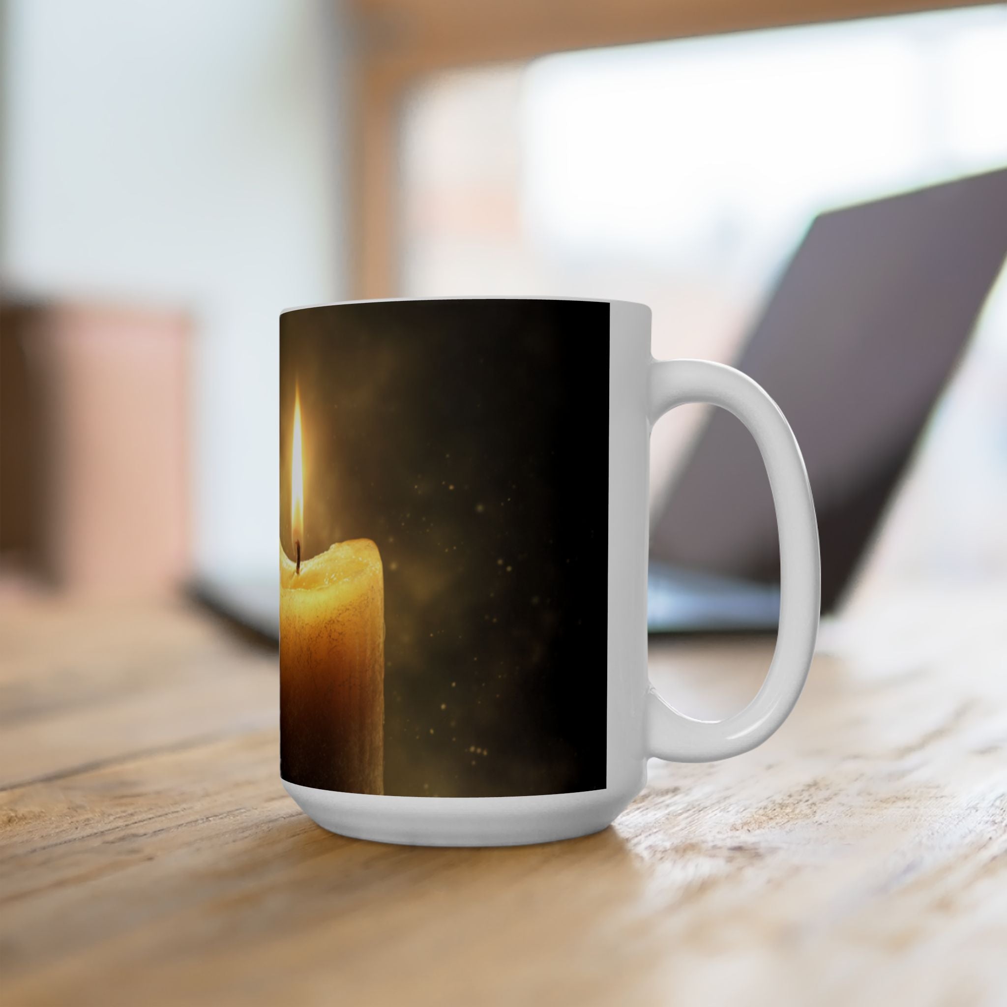 Lightbearer Ceramic Mug, Cozy Drinkware, Perfect for Home Decor, Gift for Coffee Lovers, Warm Atmosphere, Relaxing Moments