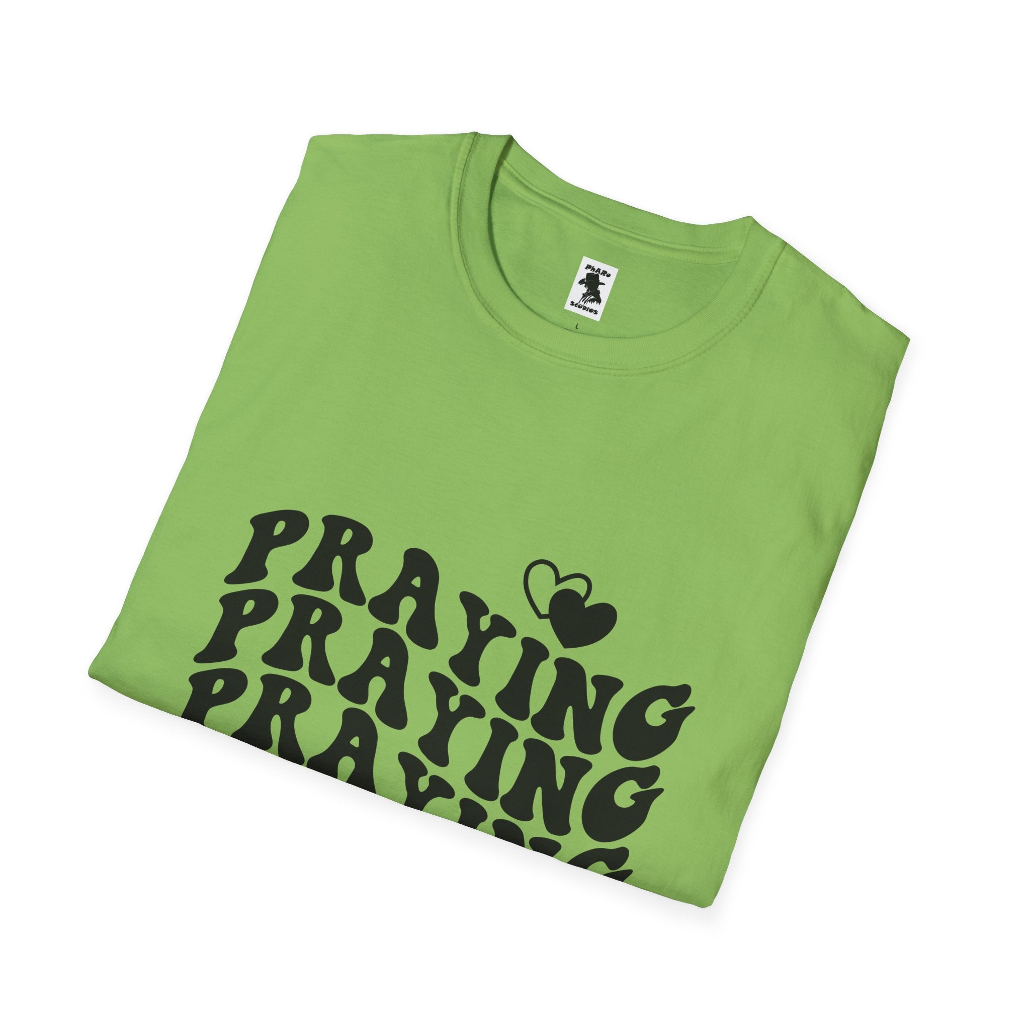 Praying Mama Unisex Softstyle T-Shirt - Inspirational, Comfortable Tee for Moms