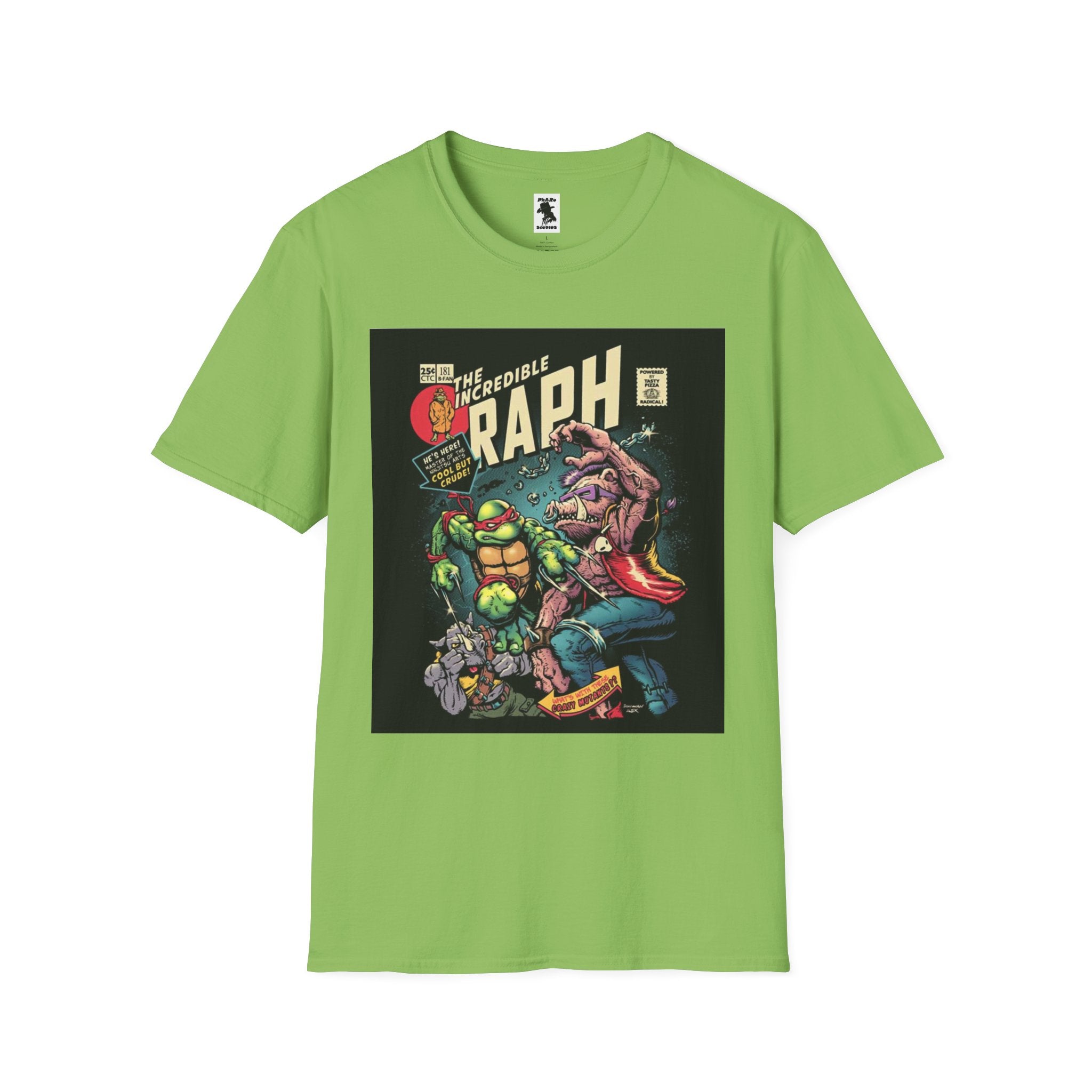 Unisex Softstyle T-Shirt - Retro Comic Raph Design