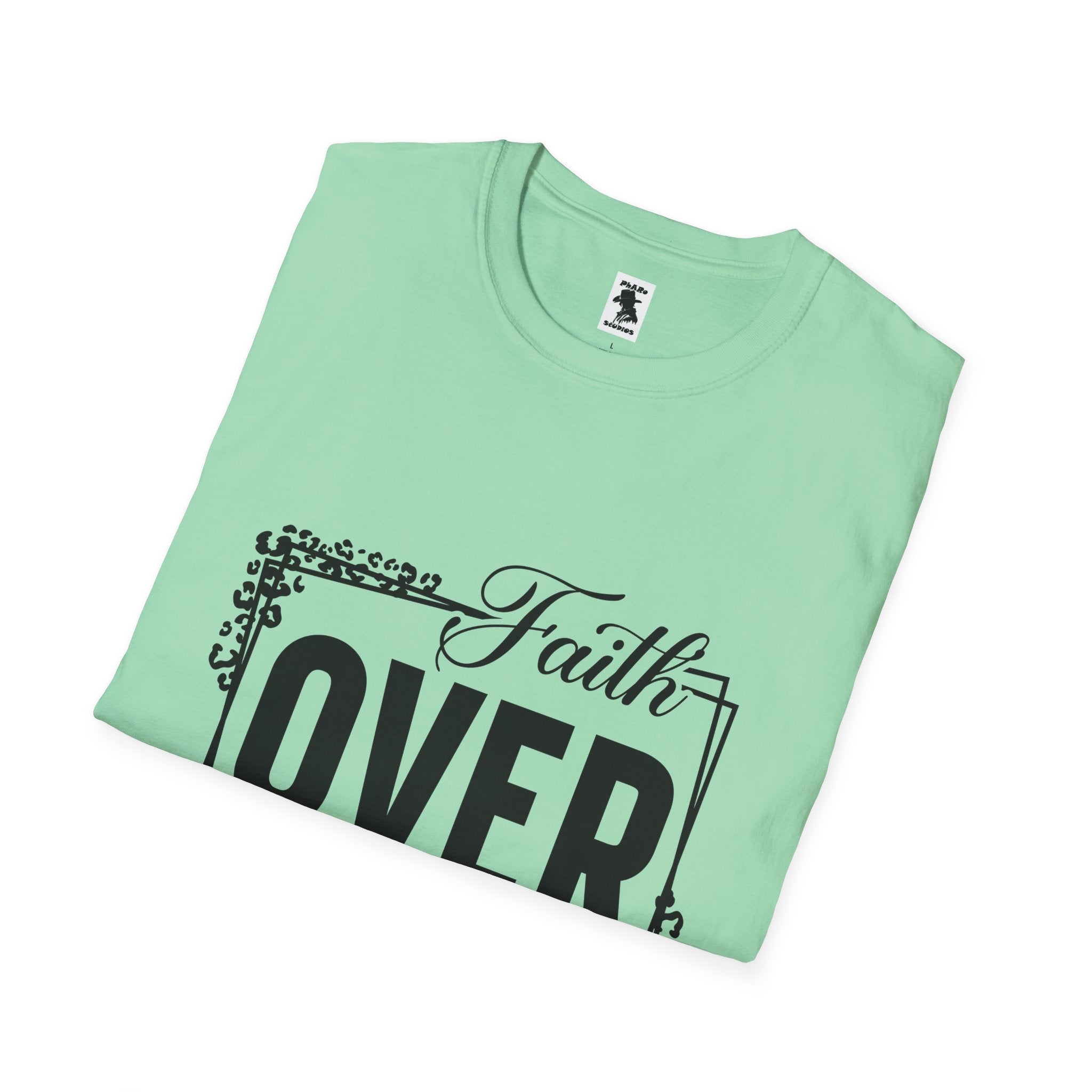 Faith Over Fear Unisex Softstyle T-Shirt - Inspirational Graphic Tee