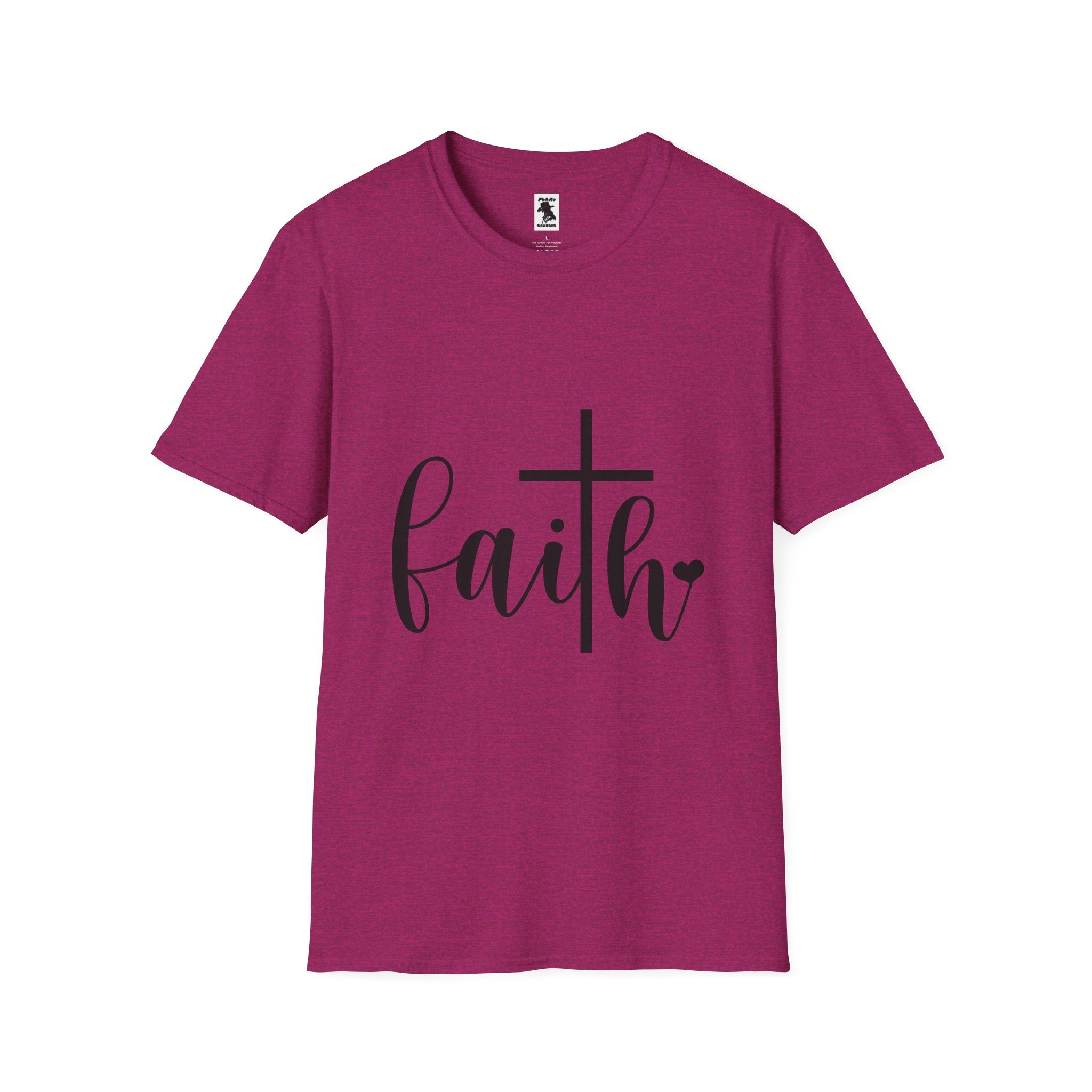 Faith Cross Unisex Softstyle T-Shirt | Inspirational Graphic Tee