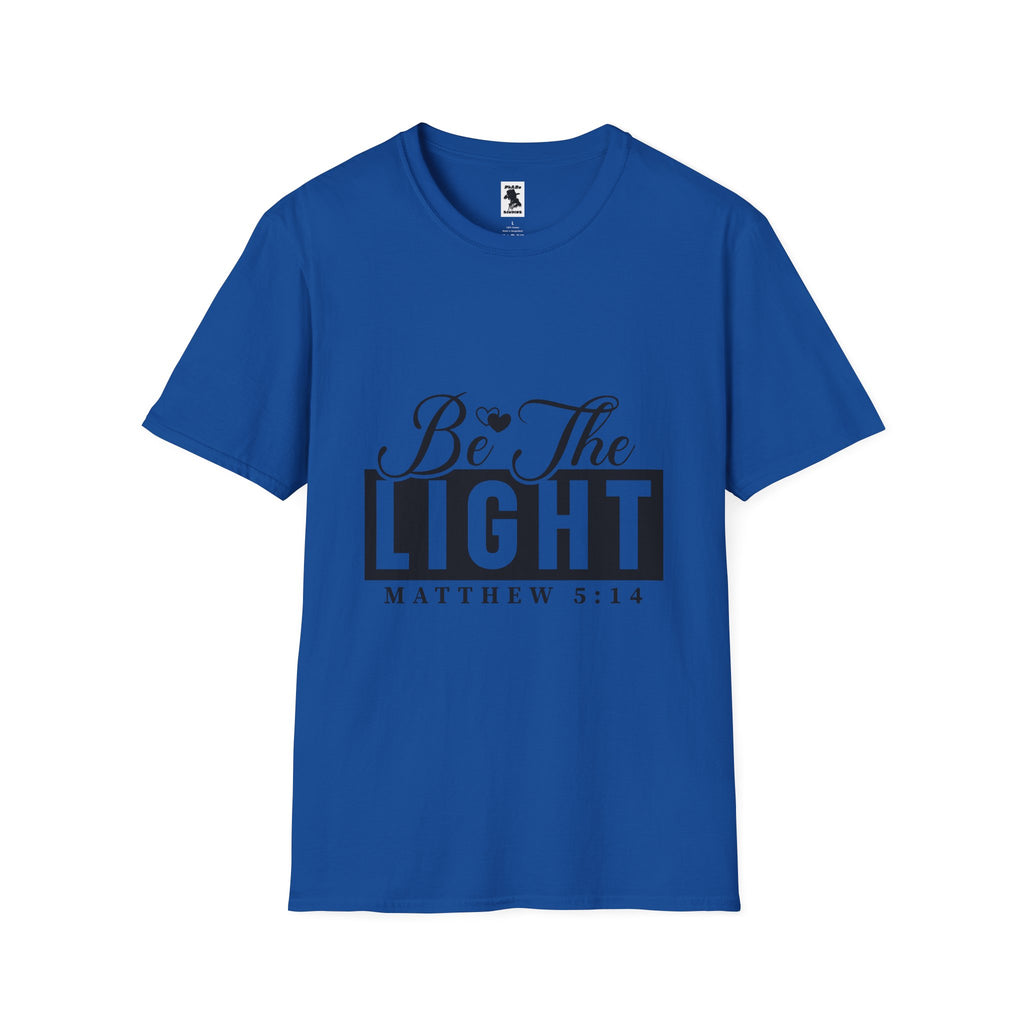 Inspirational Unisex Softstyle T-Shirt - 'Be The Light' Matthew 5:14