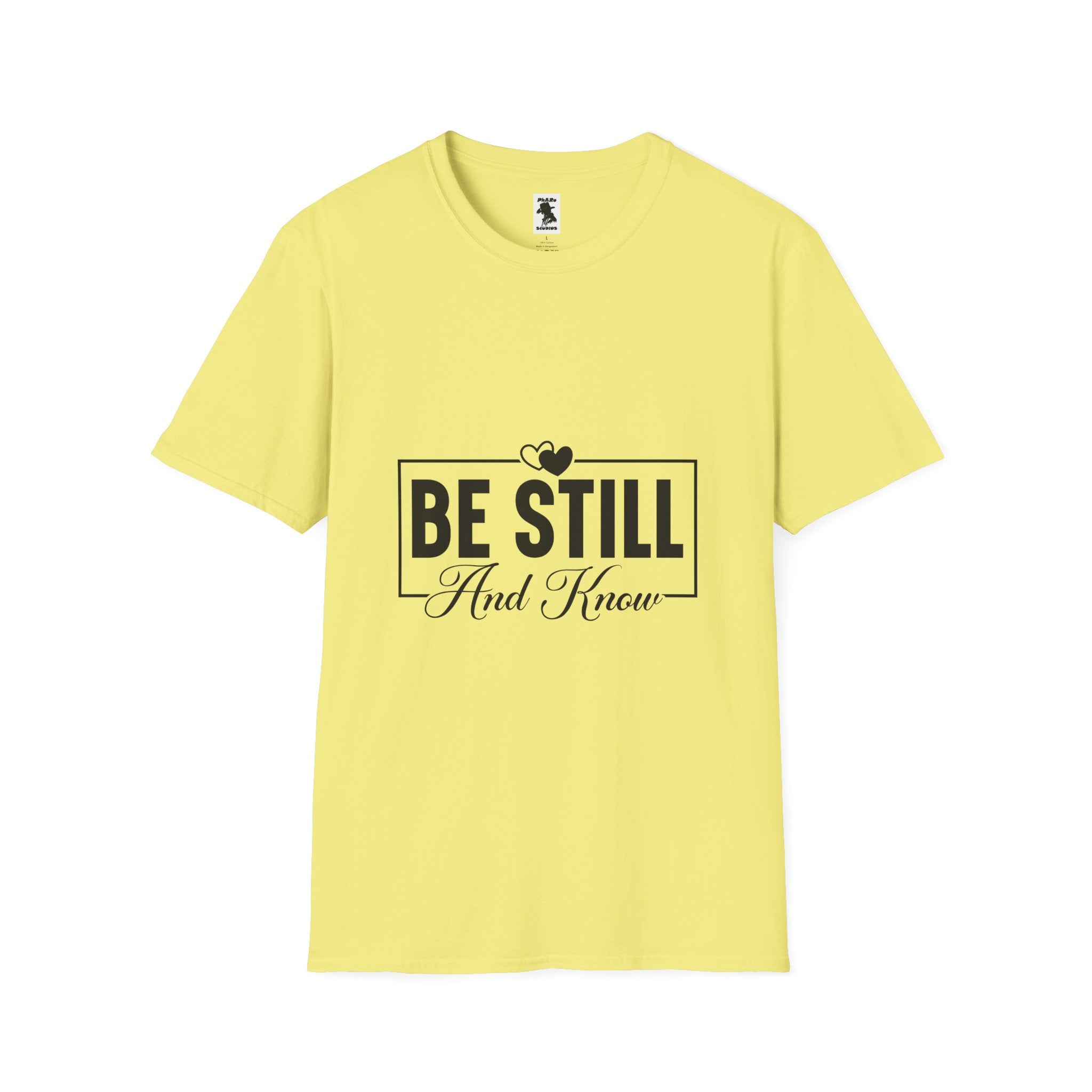 Be Still And Know Unisex Softstyle T-Shirt – Inspirational Everyday Wear