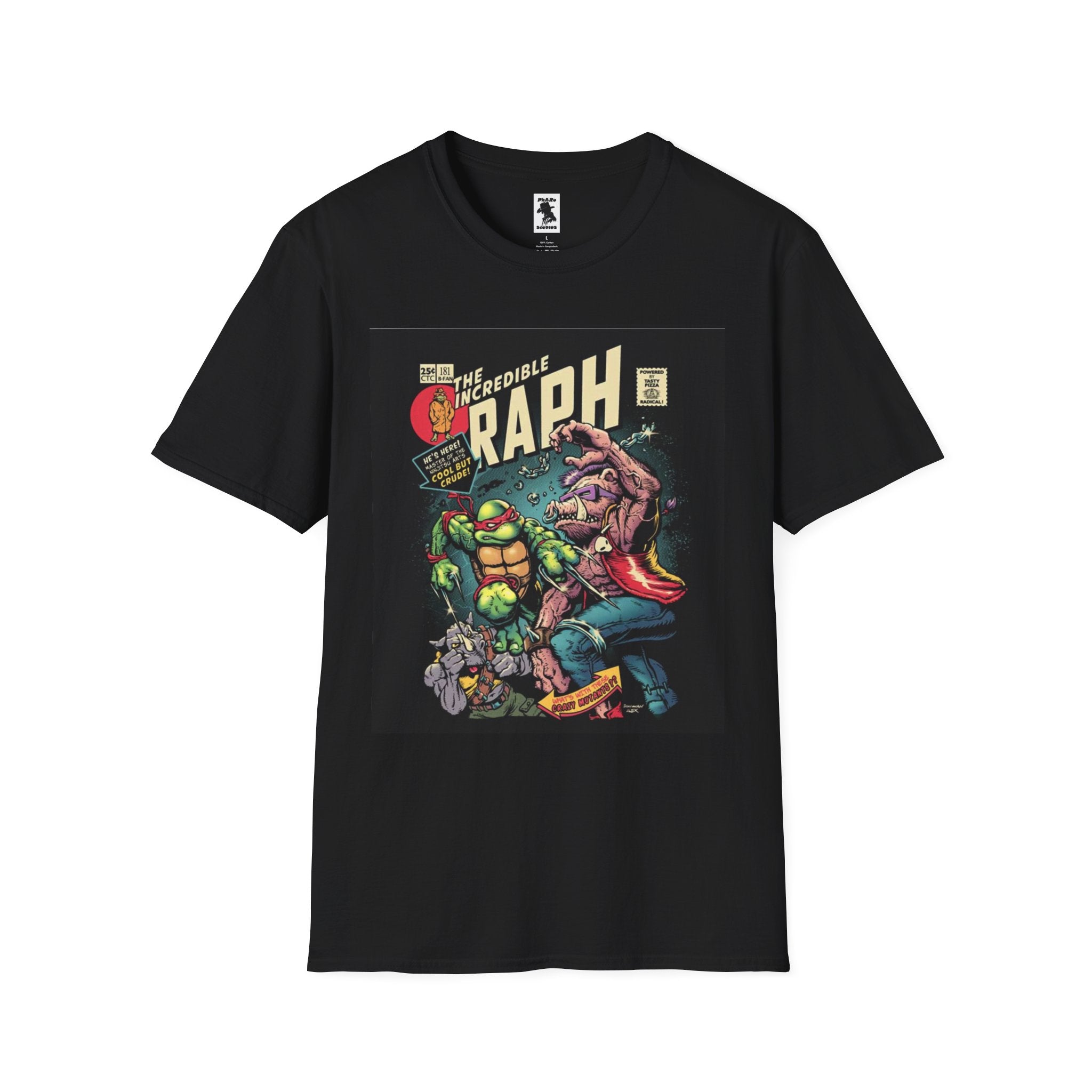 Unisex Softstyle T-Shirt - Retro Comic Raph Design