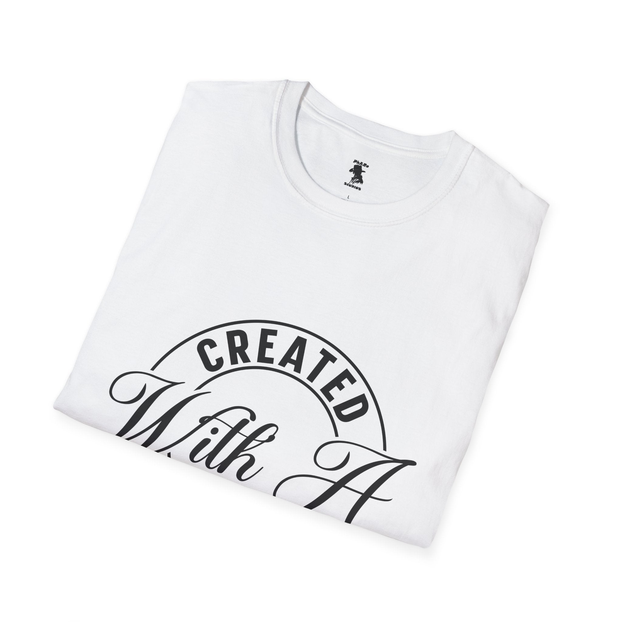 Inspirational Unisex Softstyle T-Shirt - 'Created With A Purpose'