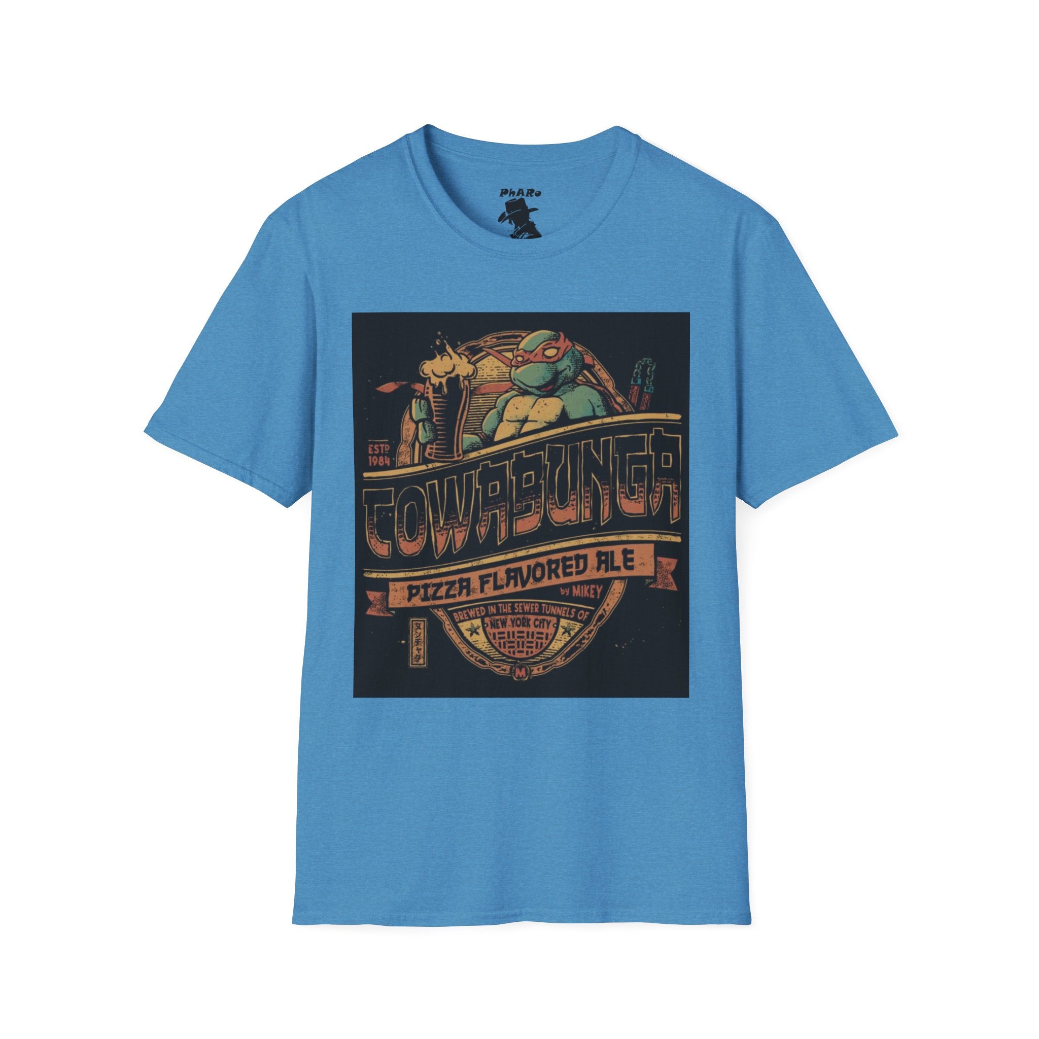 Cowabunga Pizza Flavored Ale Unisex T-Shirt - Retro Ninja Turtles Design